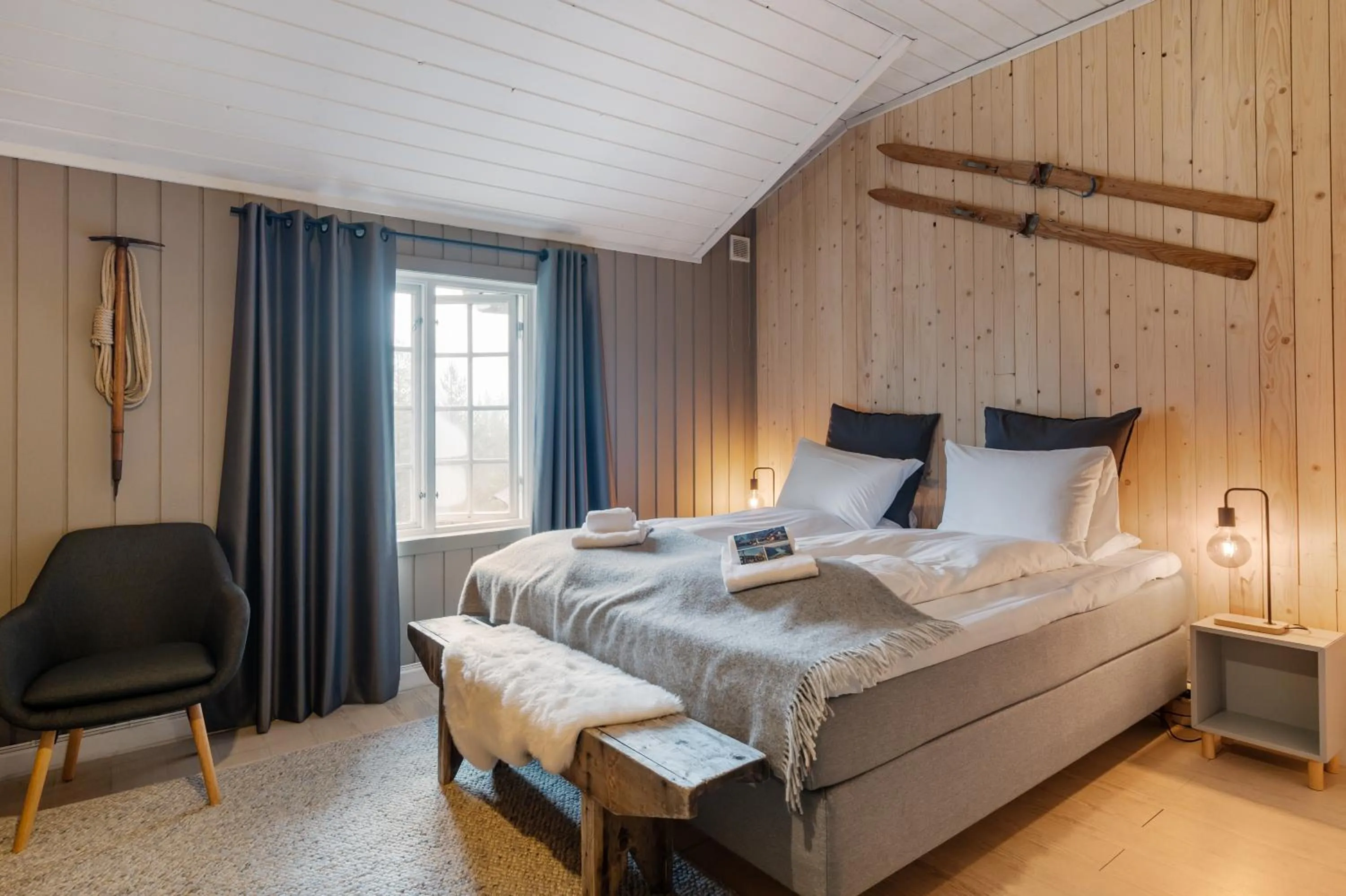 Bed in Herangtunet Mountain Lodge