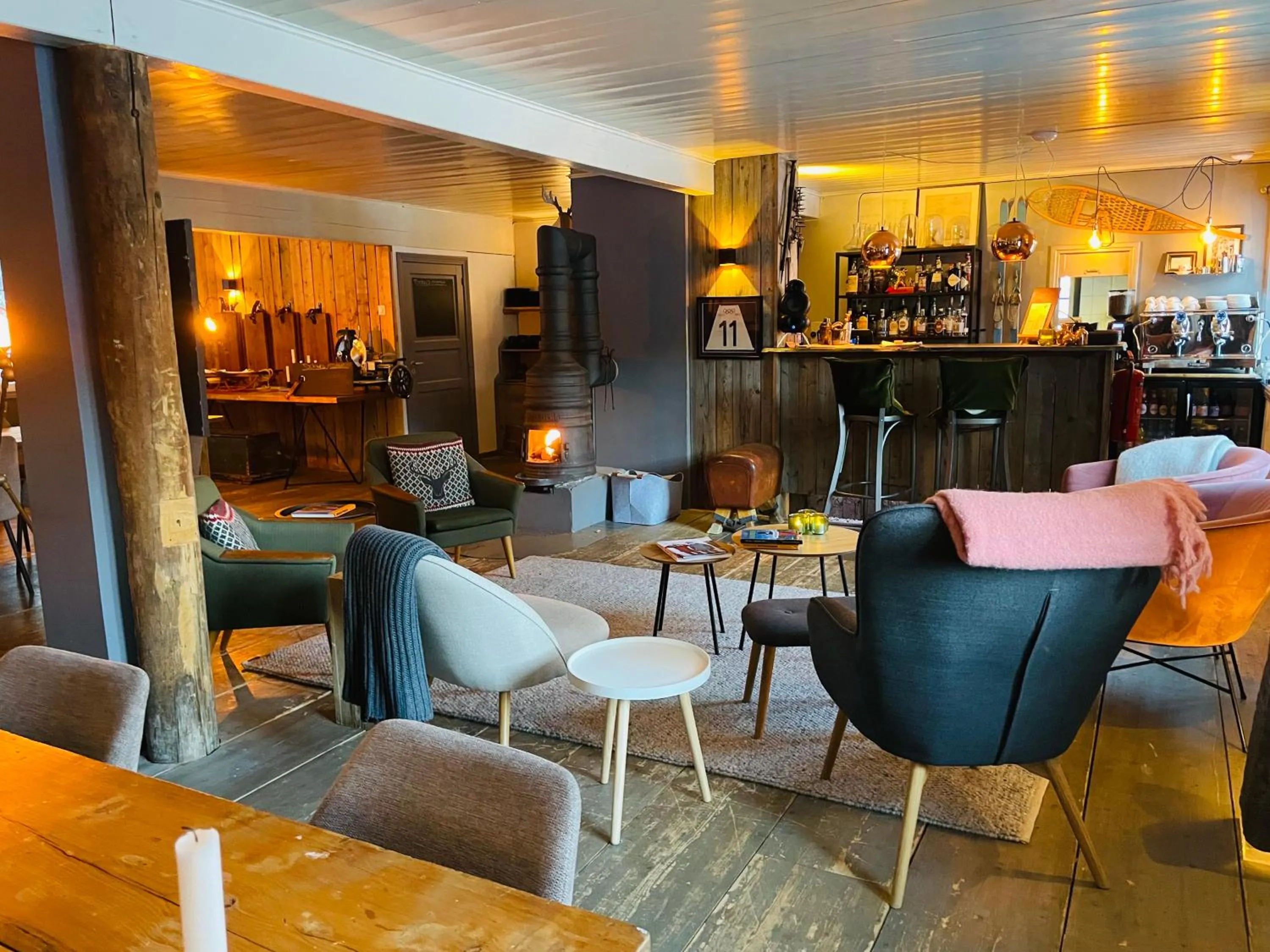 Seating area in Herangtunet Mountain Lodge