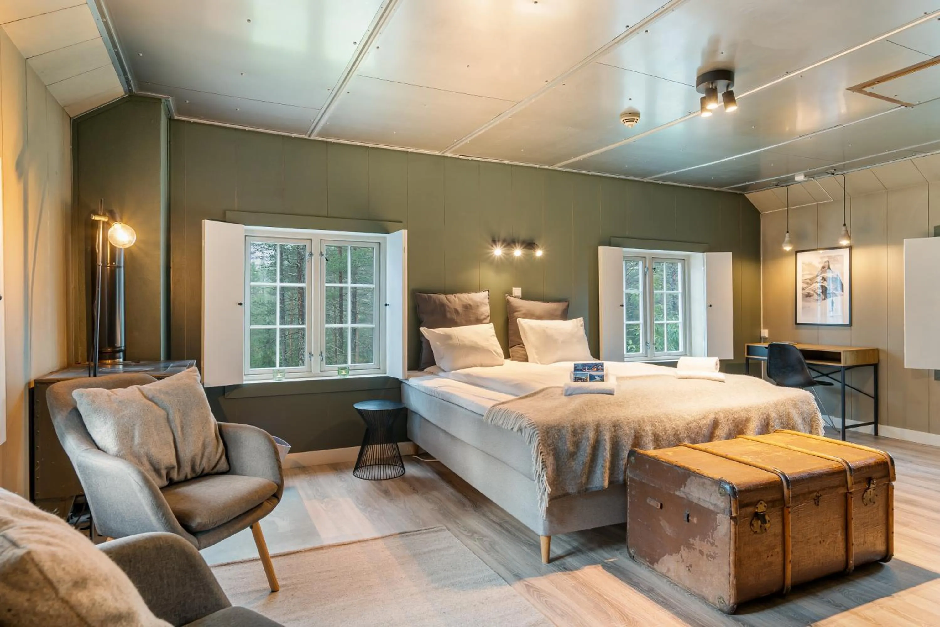 Bed in Herangtunet Mountain Lodge