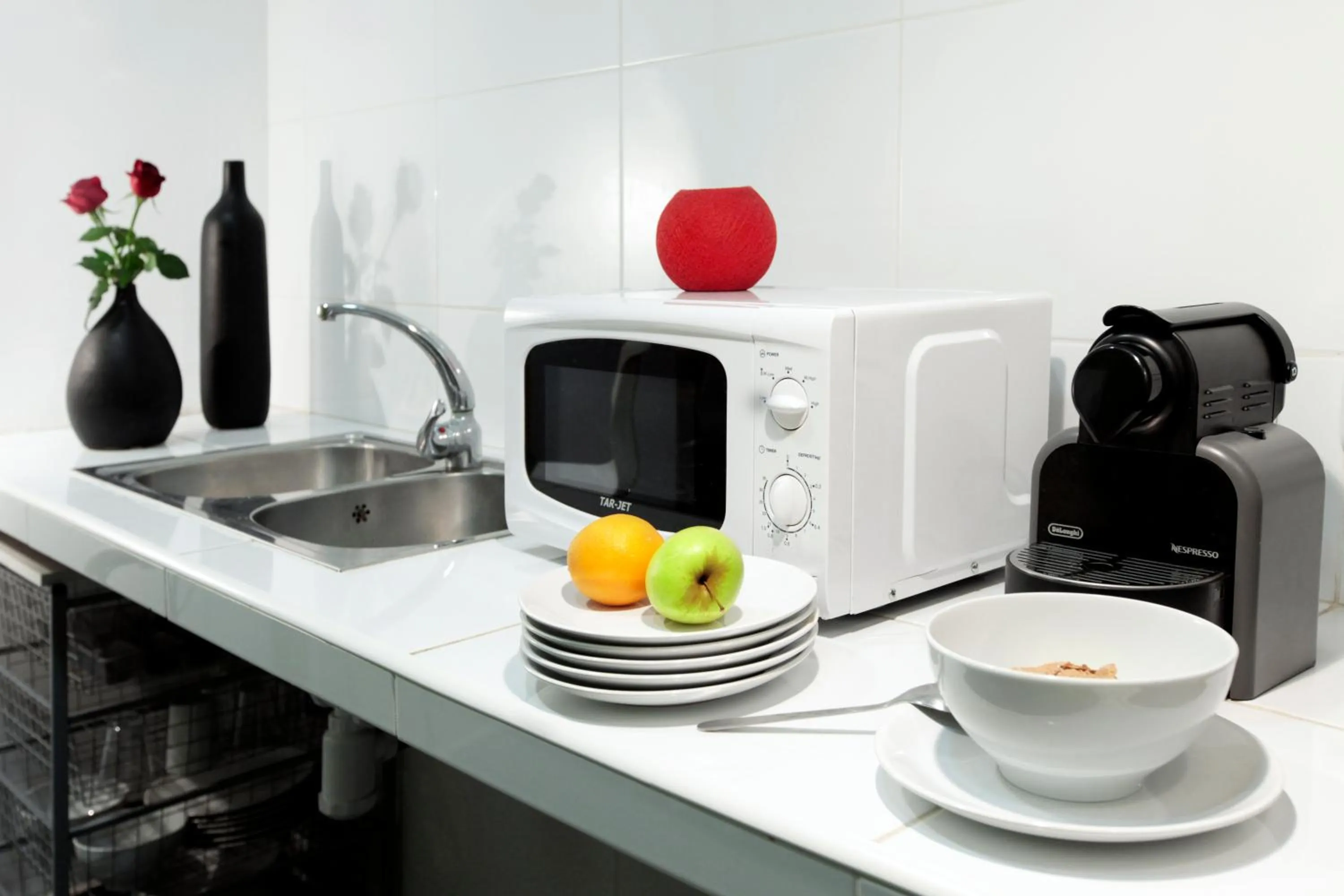 Kitchen or kitchenette in Hostal Nitzs Bcn