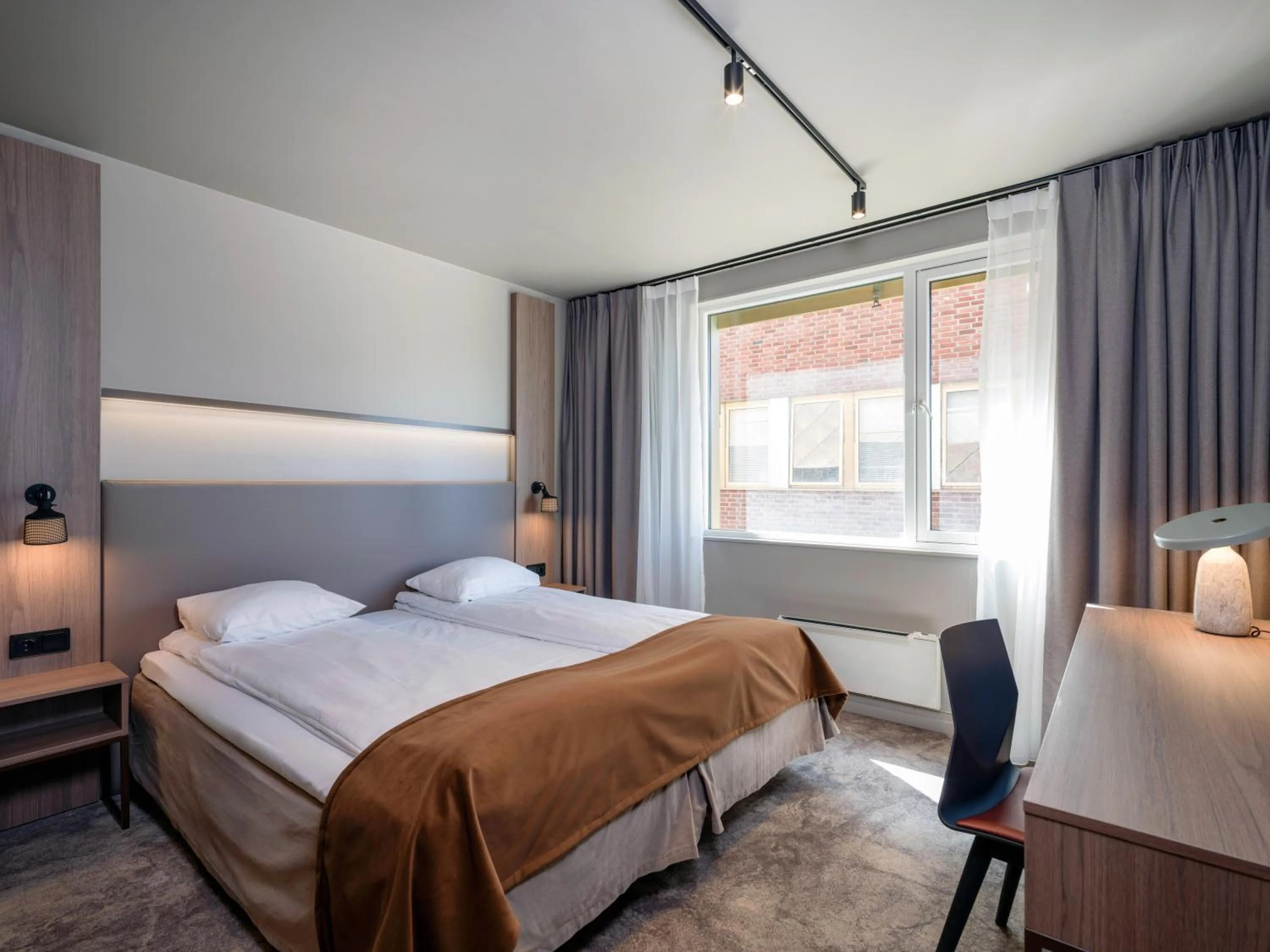 Bed in Quality Hotel Saga