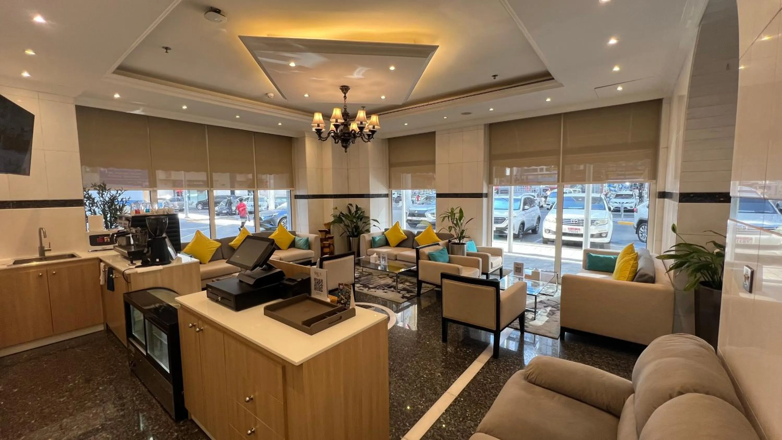 Lobby or reception in Uptown Hotel Apartments Abu Dhabi by Gewan