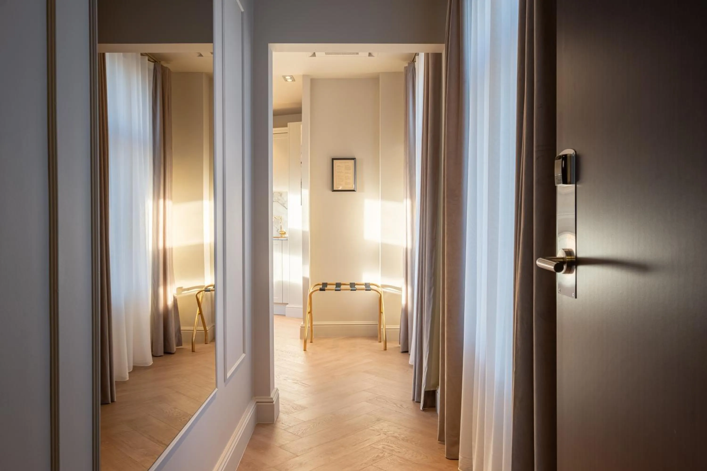 wardrobe, Bed in The Villa