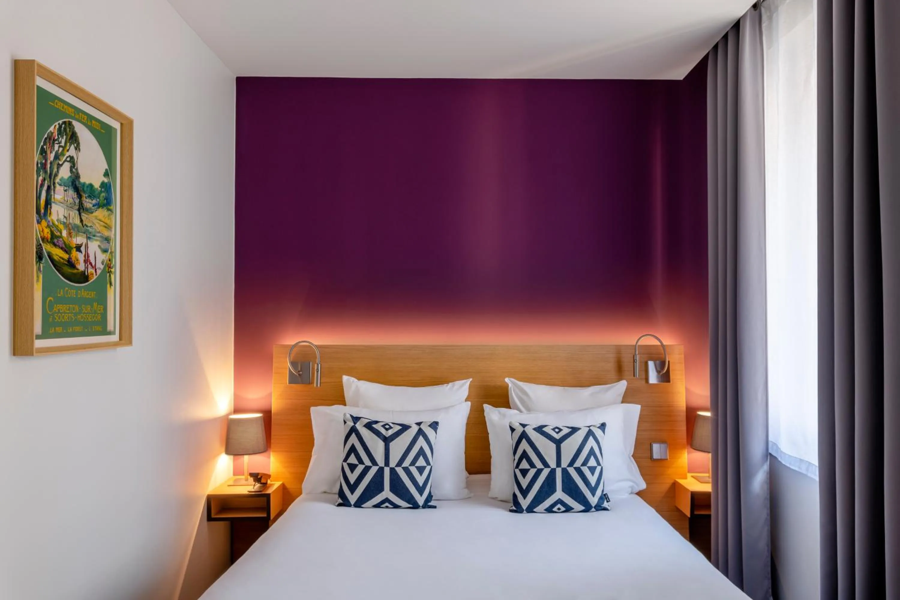 Bedroom, Bed in Hotel Villa Koegui Biarritz