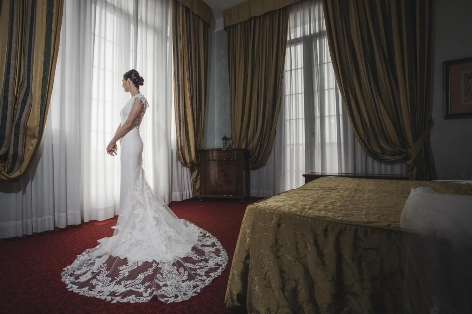 Bed in Grand Hotel Cesenatico