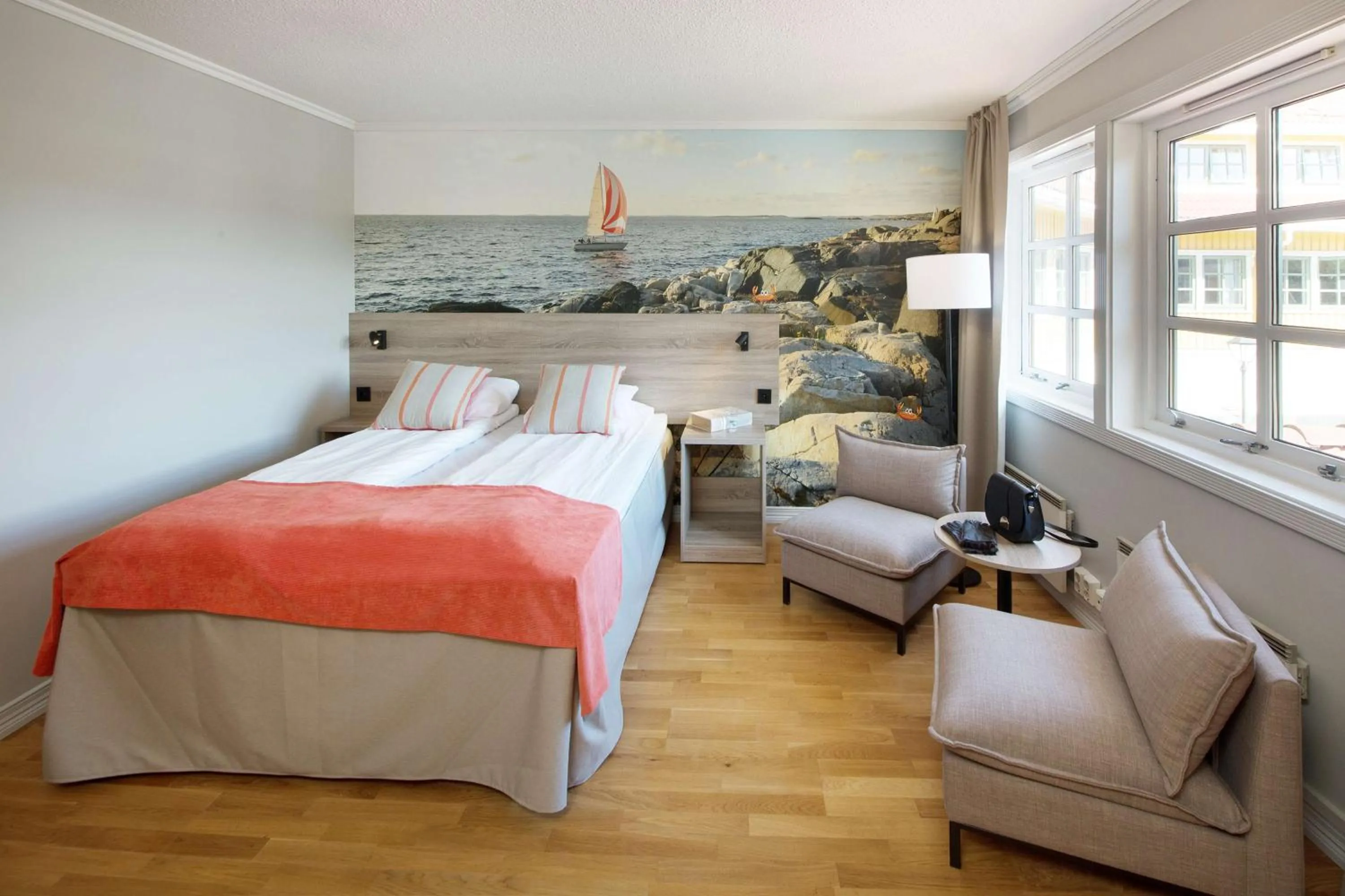 Bedroom, Bed in Scandic Sørlandet