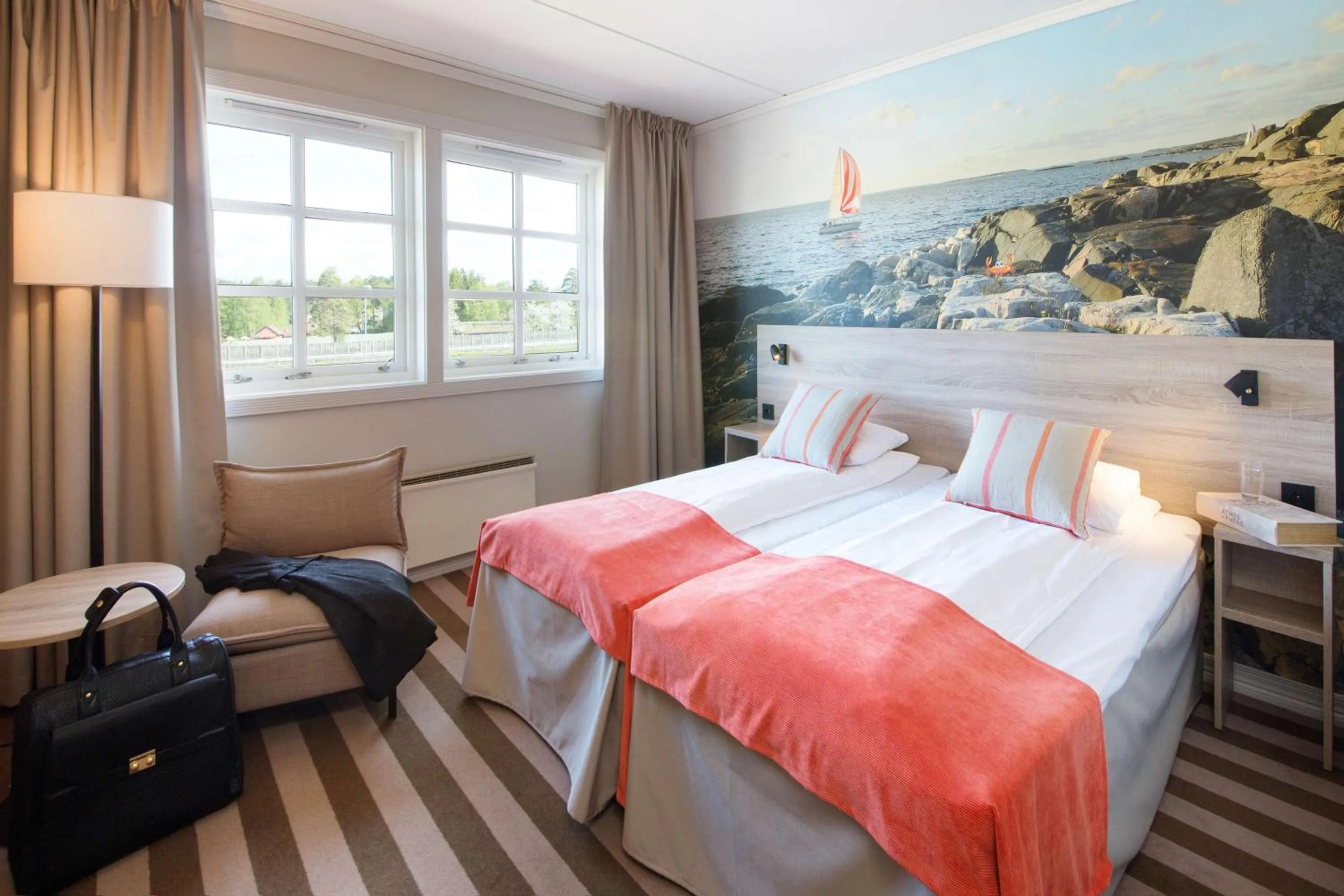 Bedroom, Bed in Scandic Sørlandet