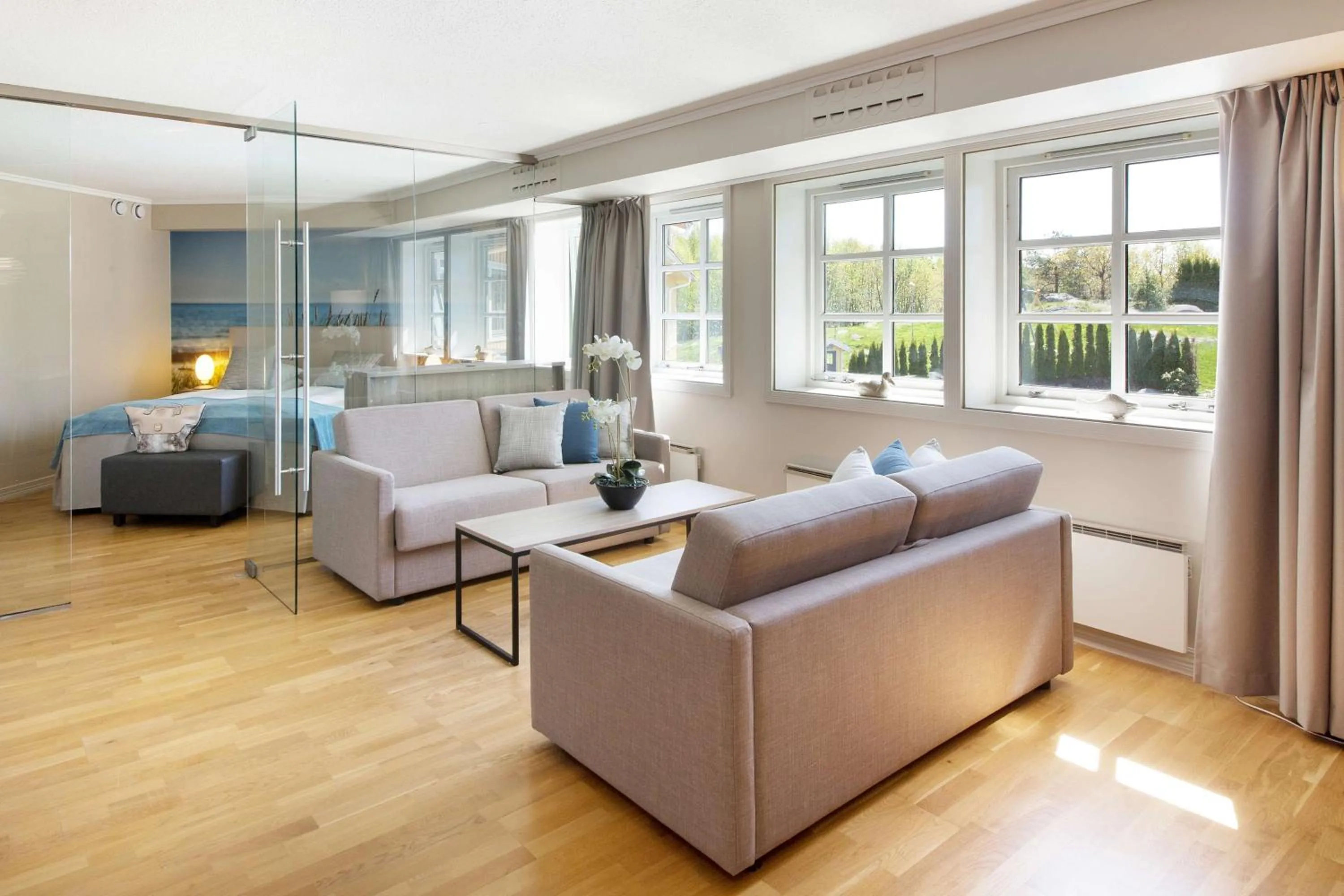 Bedroom in Scandic Sørlandet