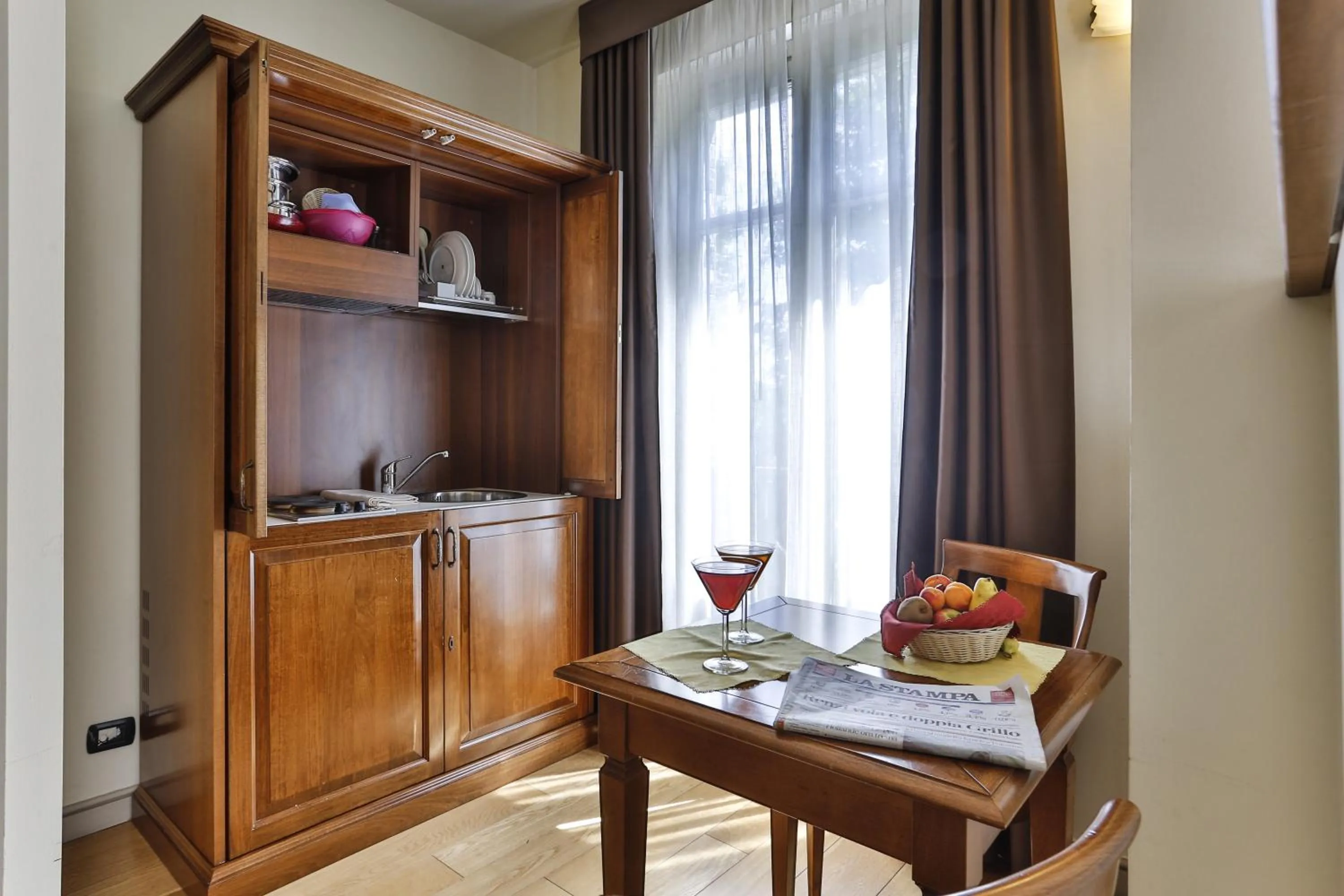 Kitchen or kitchenette in Hotel & Residence Torino Centro - Stazione Porta Susa