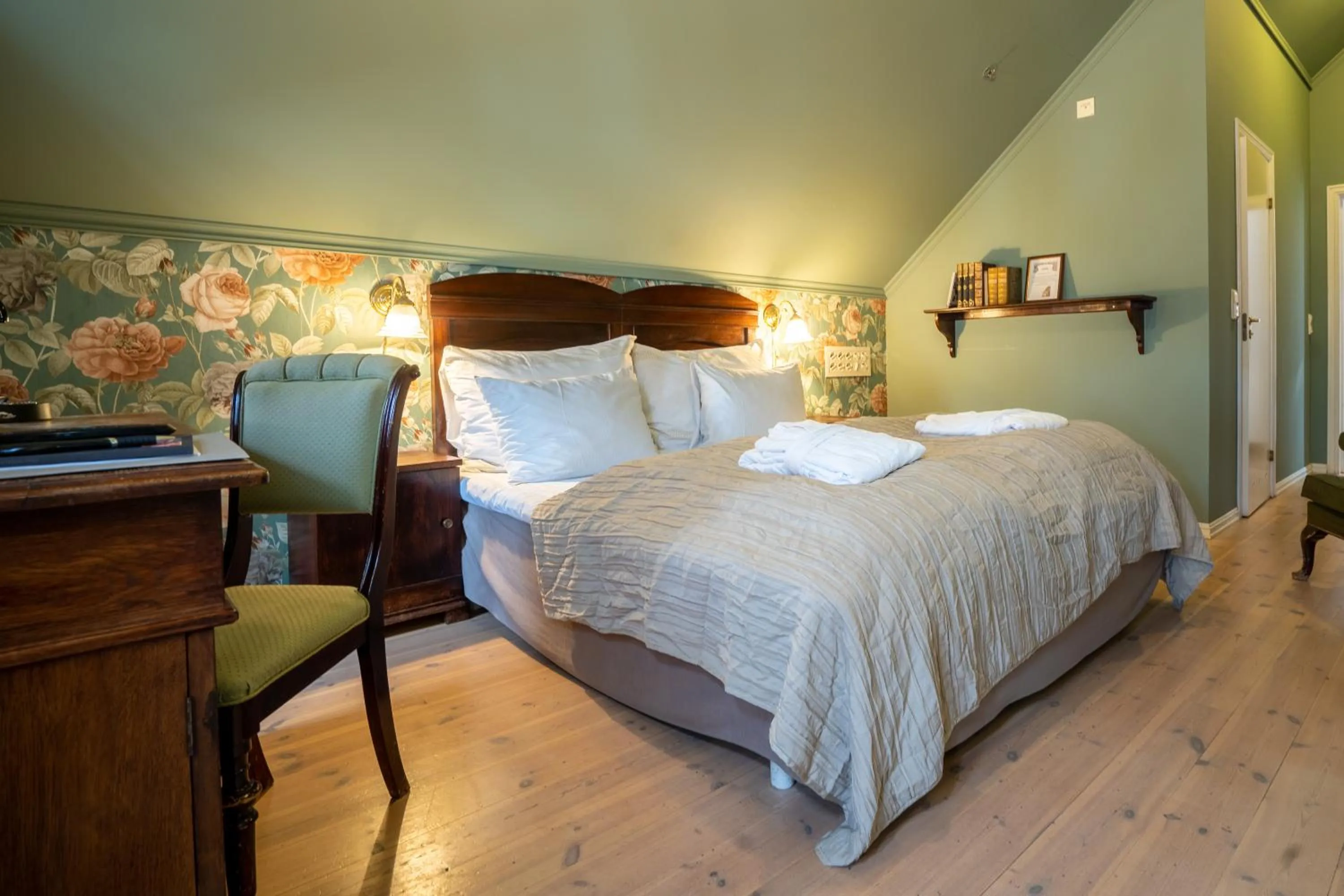 Bed in GamlaVærket Gjæstgiveri og Tracteringssted