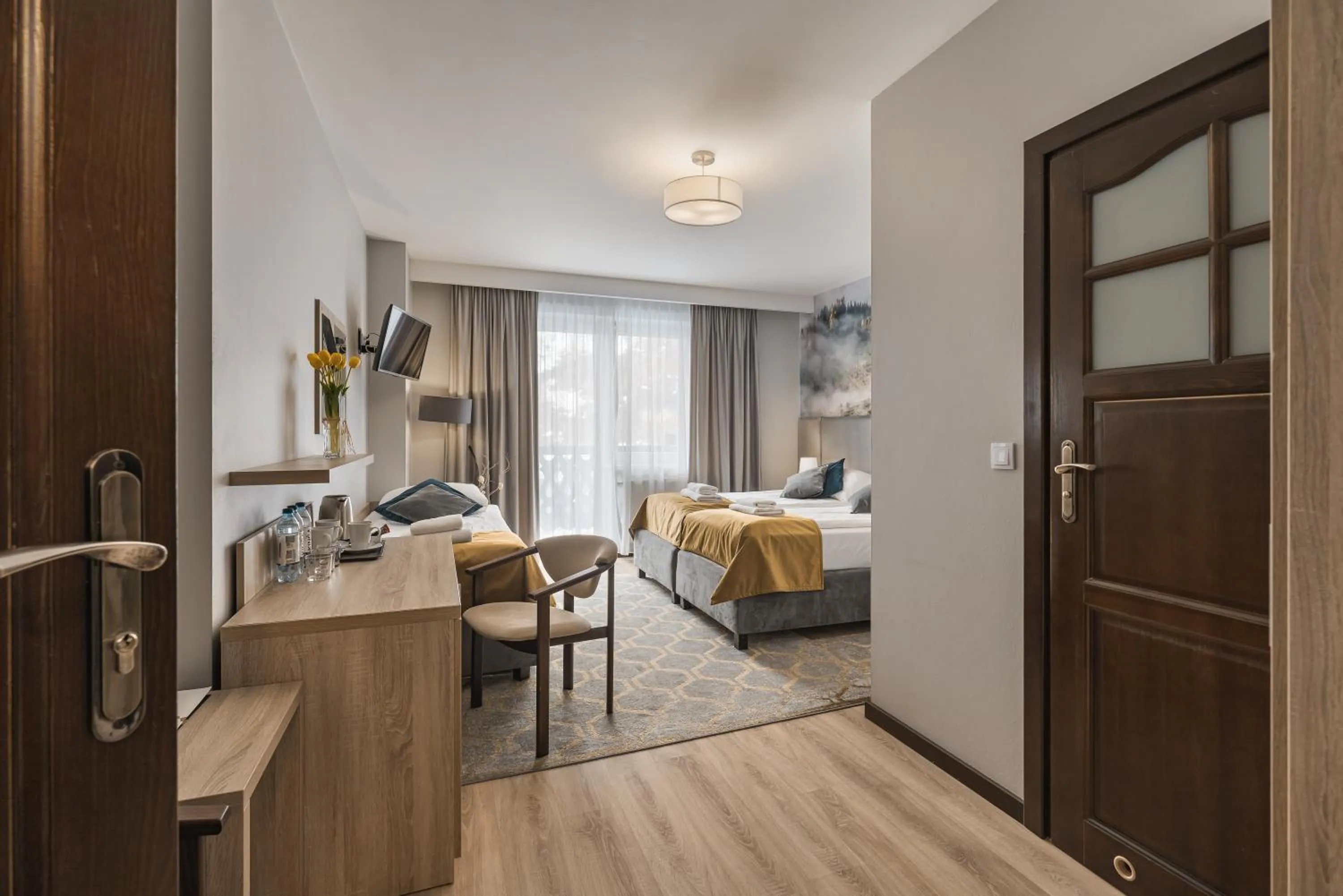 Bedroom, Bed in Hotel Smile Pieniny