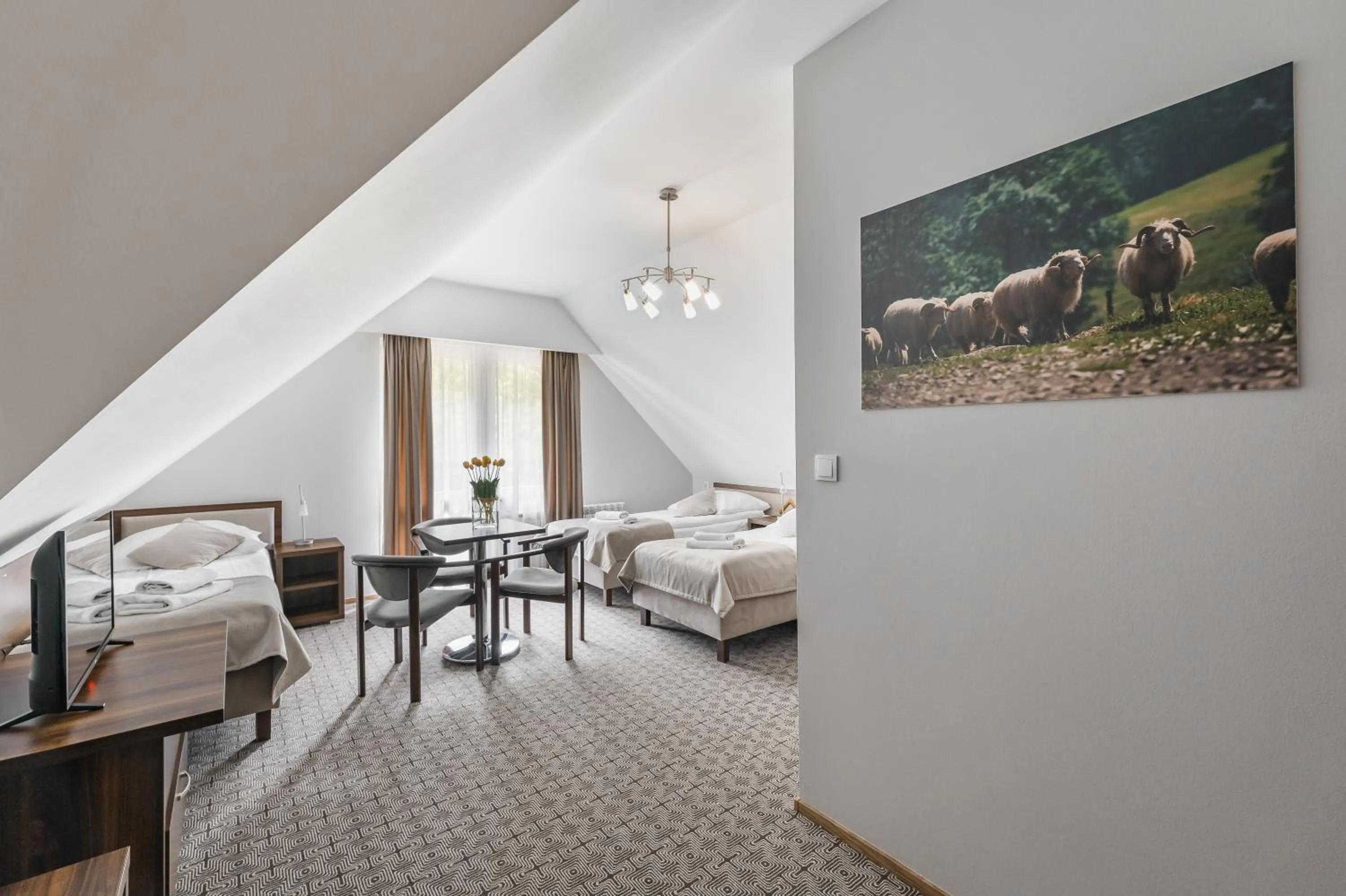 Bed in Hotel Smile Pieniny