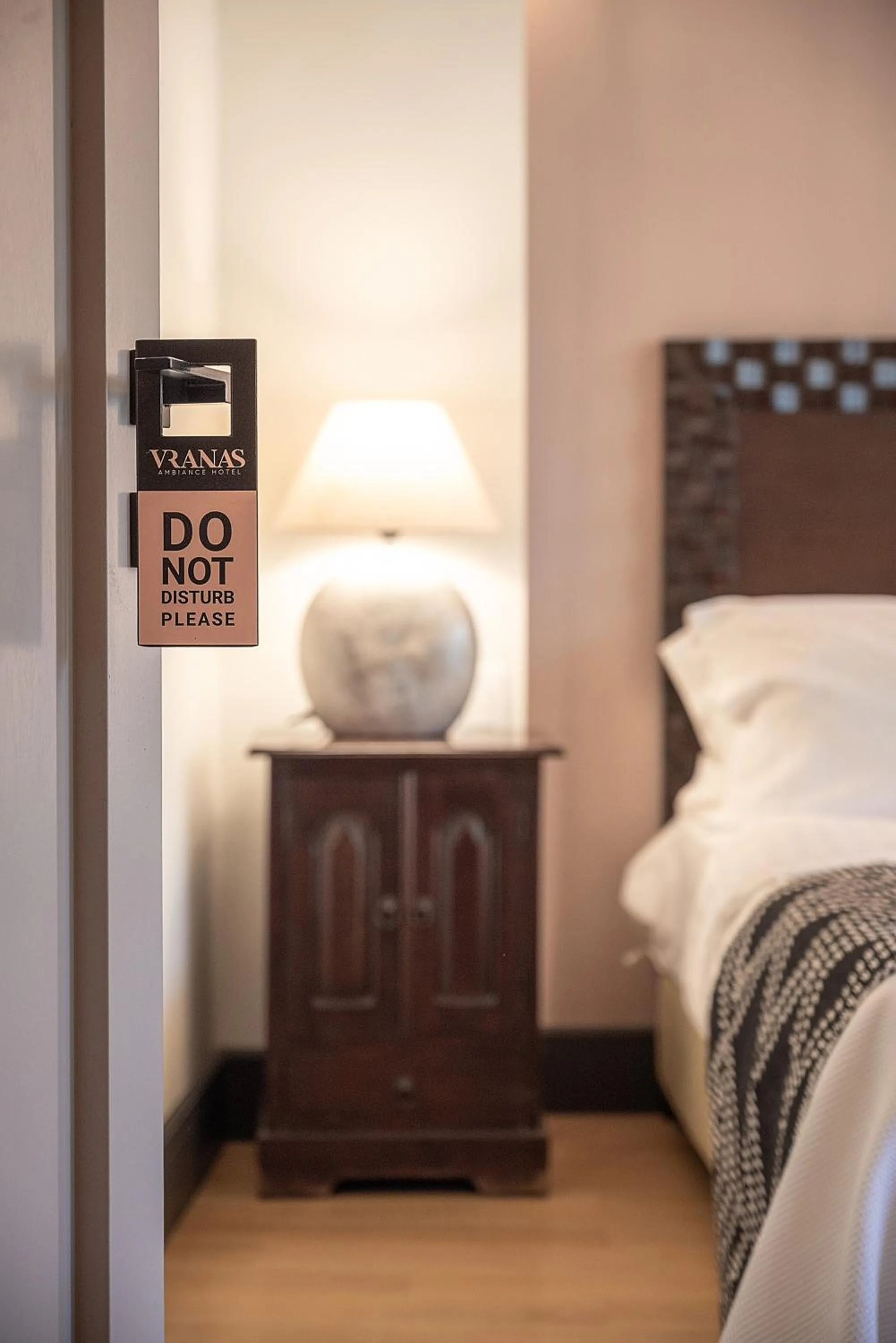 Bed in Vranas Ambiance Hotel