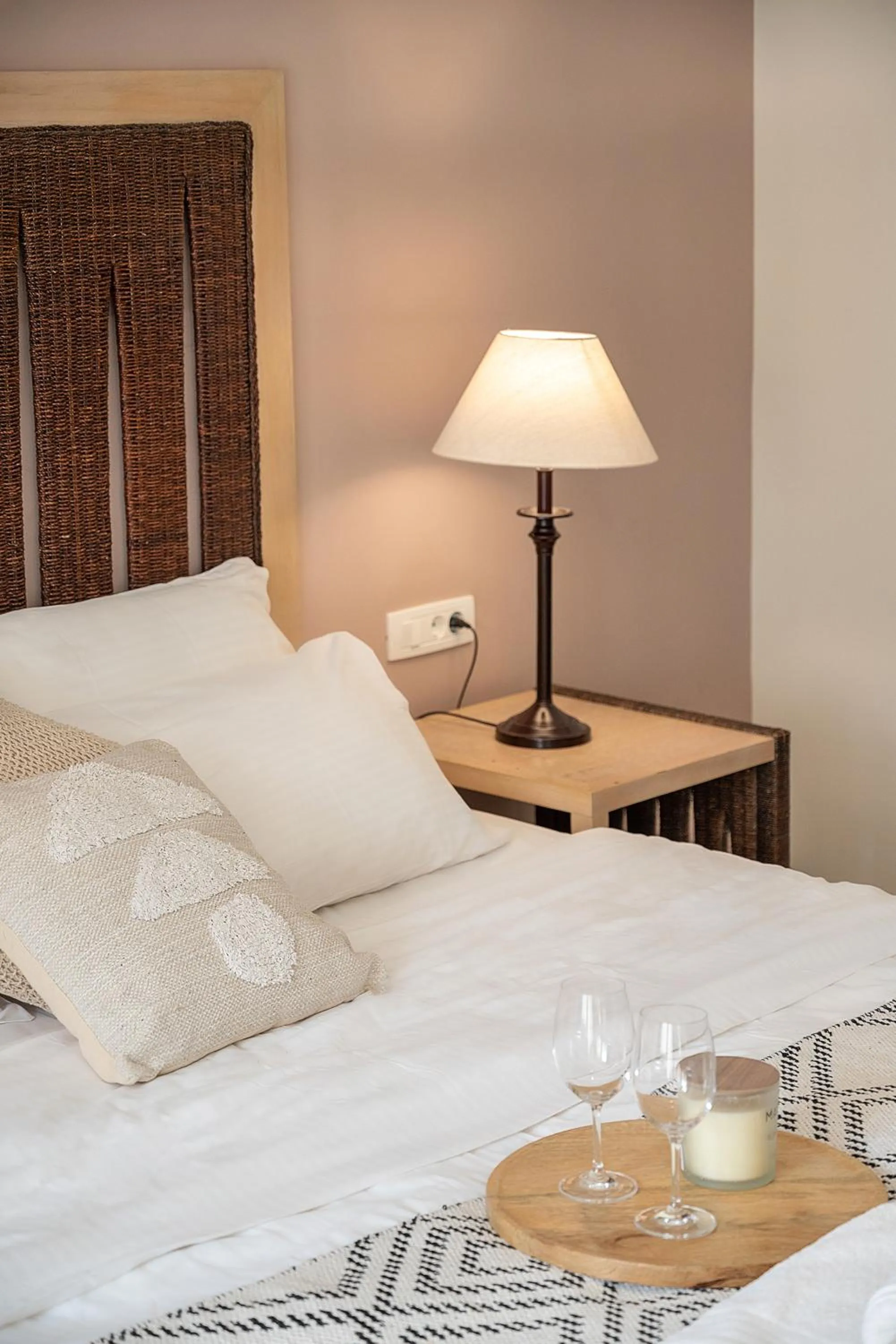 Bed in Vranas Ambiance Hotel