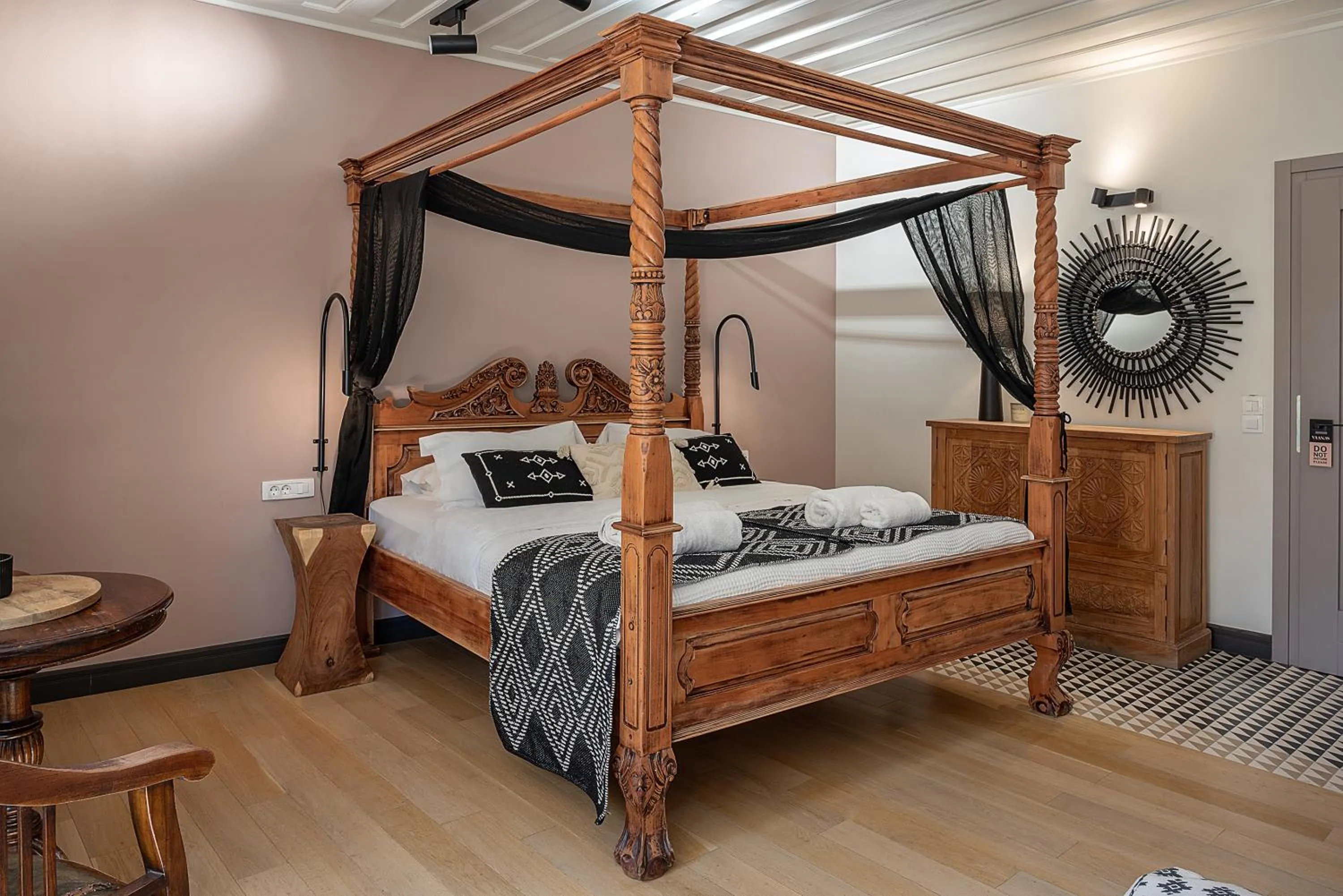 Bed in Vranas Ambiance Hotel