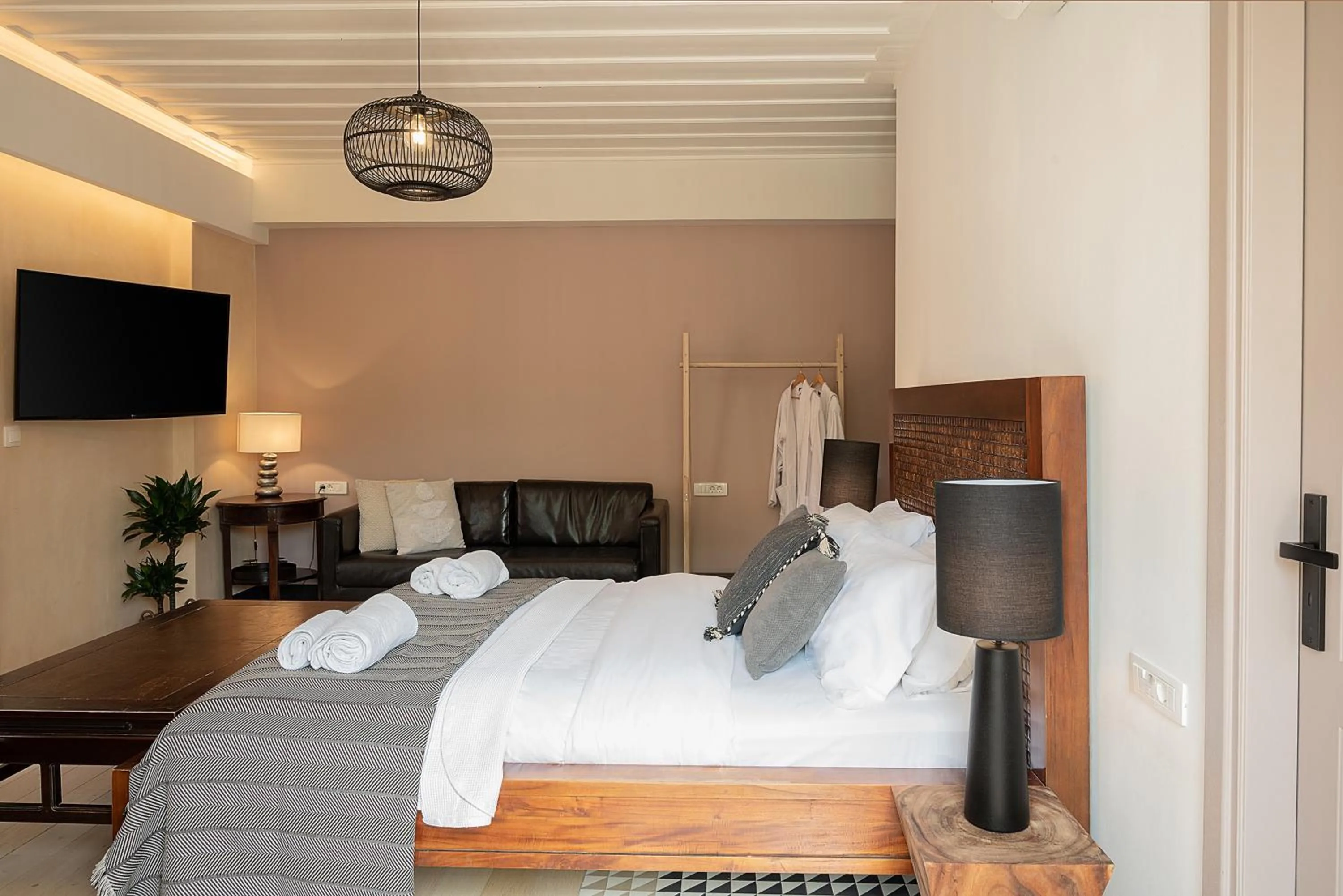 Bed in Vranas Ambiance Hotel