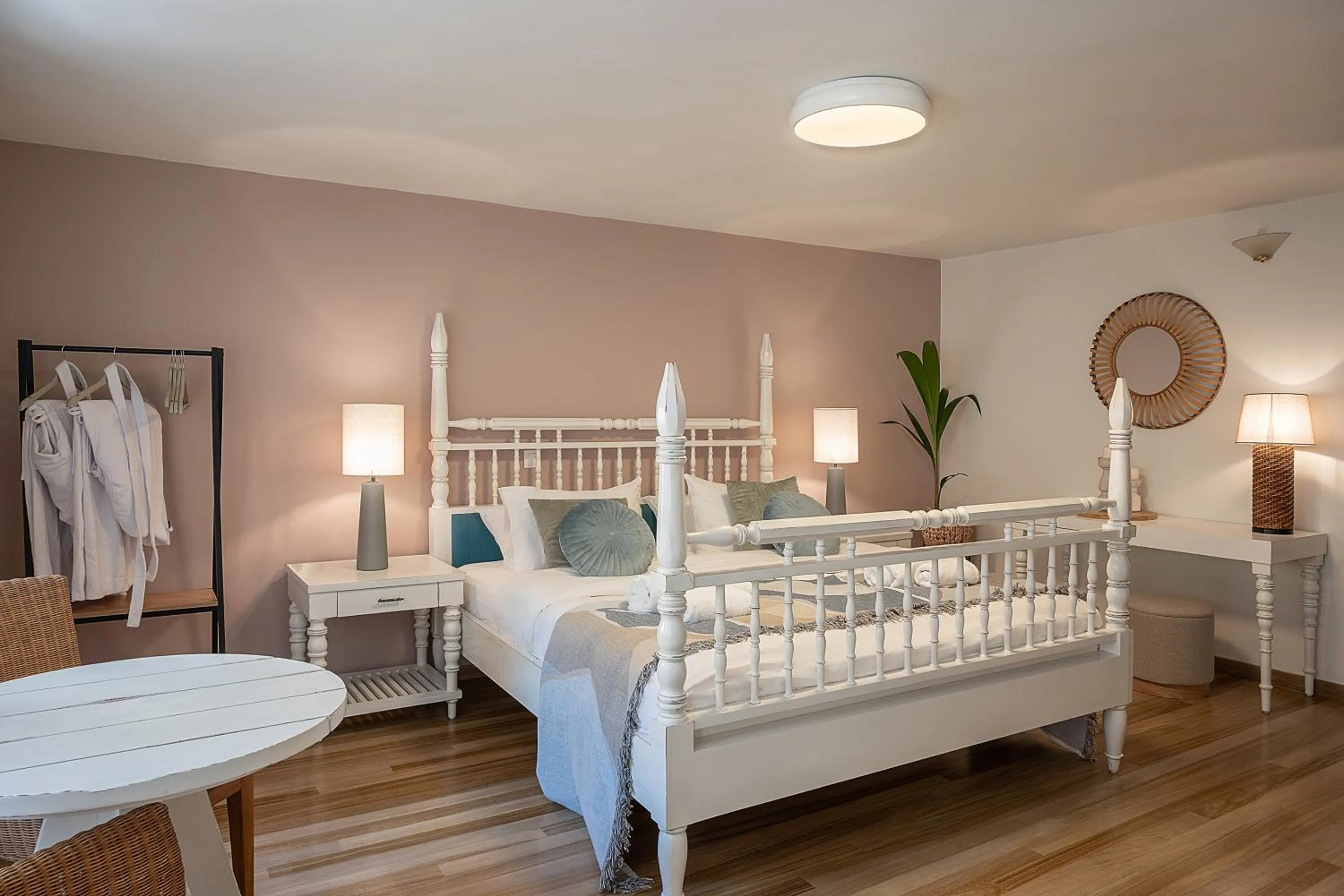 Bed in Vranas Ambiance Hotel