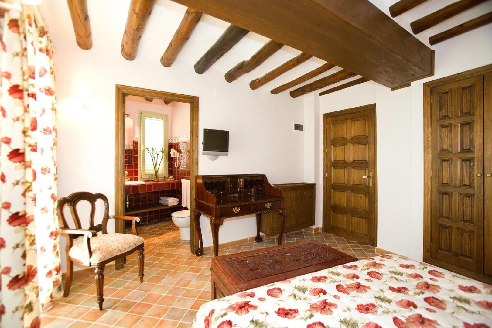 Bed in Hotel Rural El Pilaret