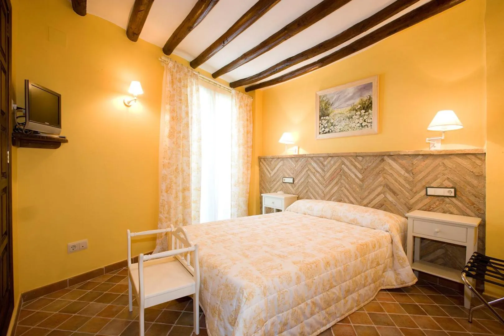 Bed in Hotel Rural El Pilaret