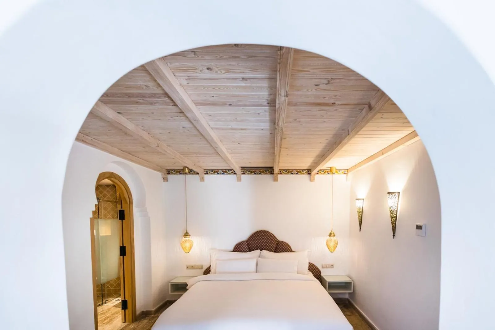 Bed in Dar Echchaouen Maison d'Hôtes & Riad