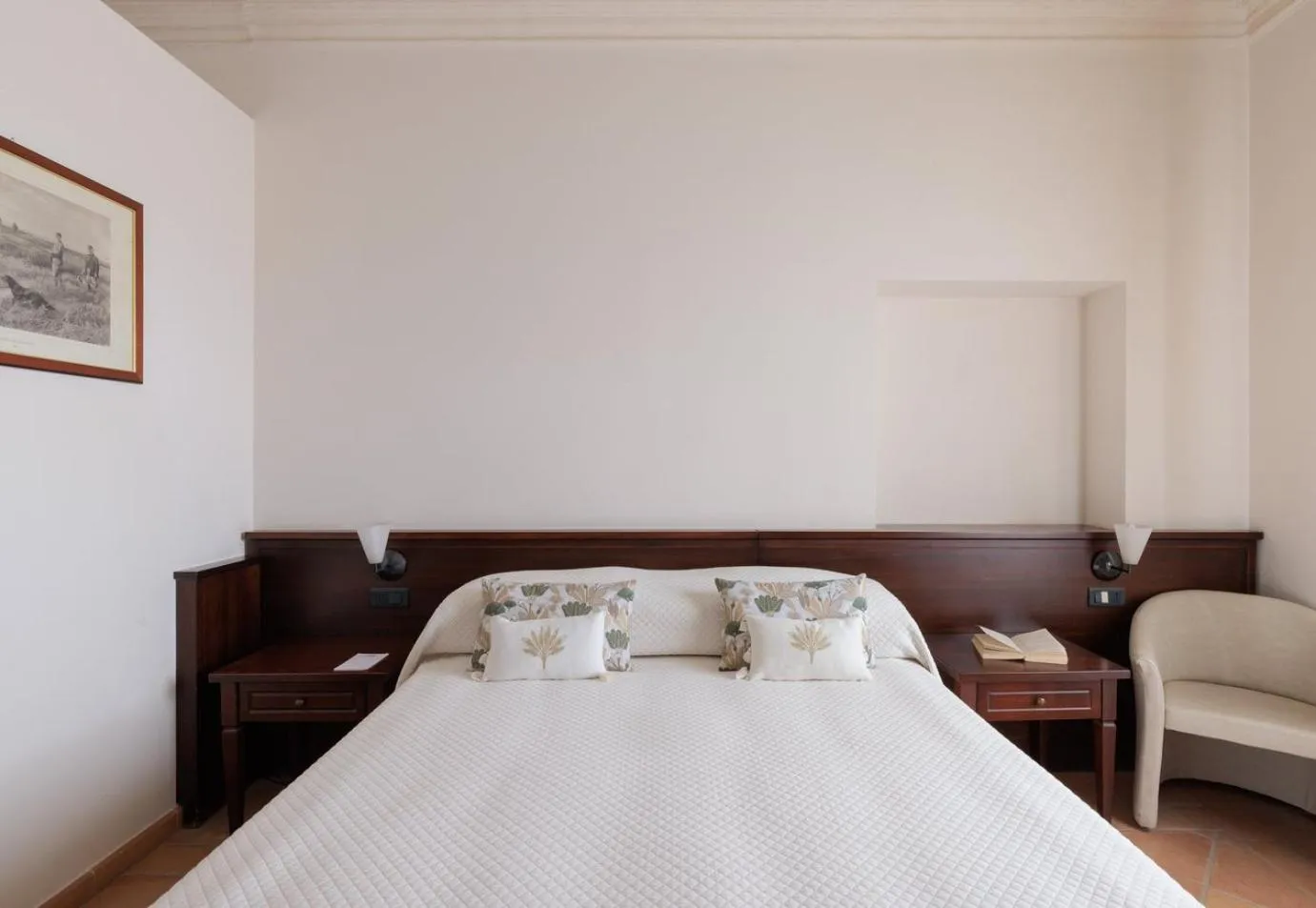 Bed in Hotel San Claudio