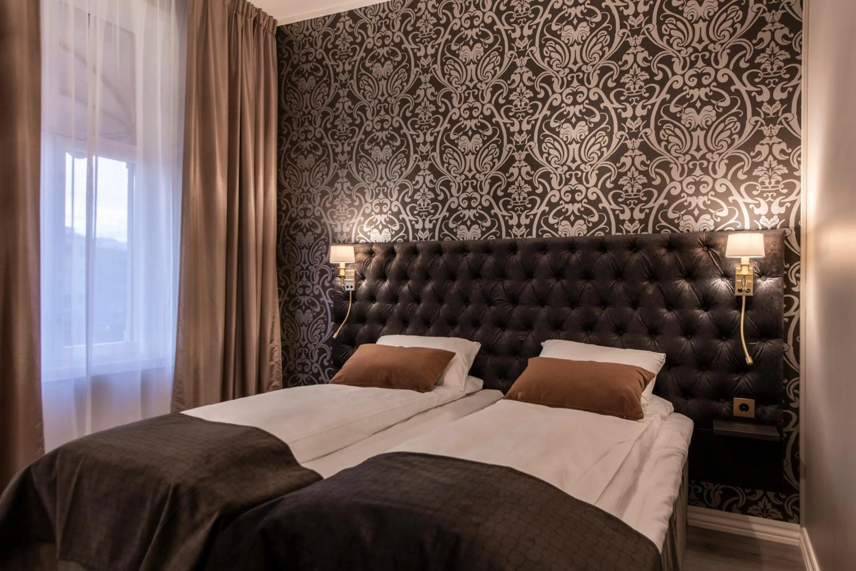 Bed in Home Hotel Grand Gjøvik