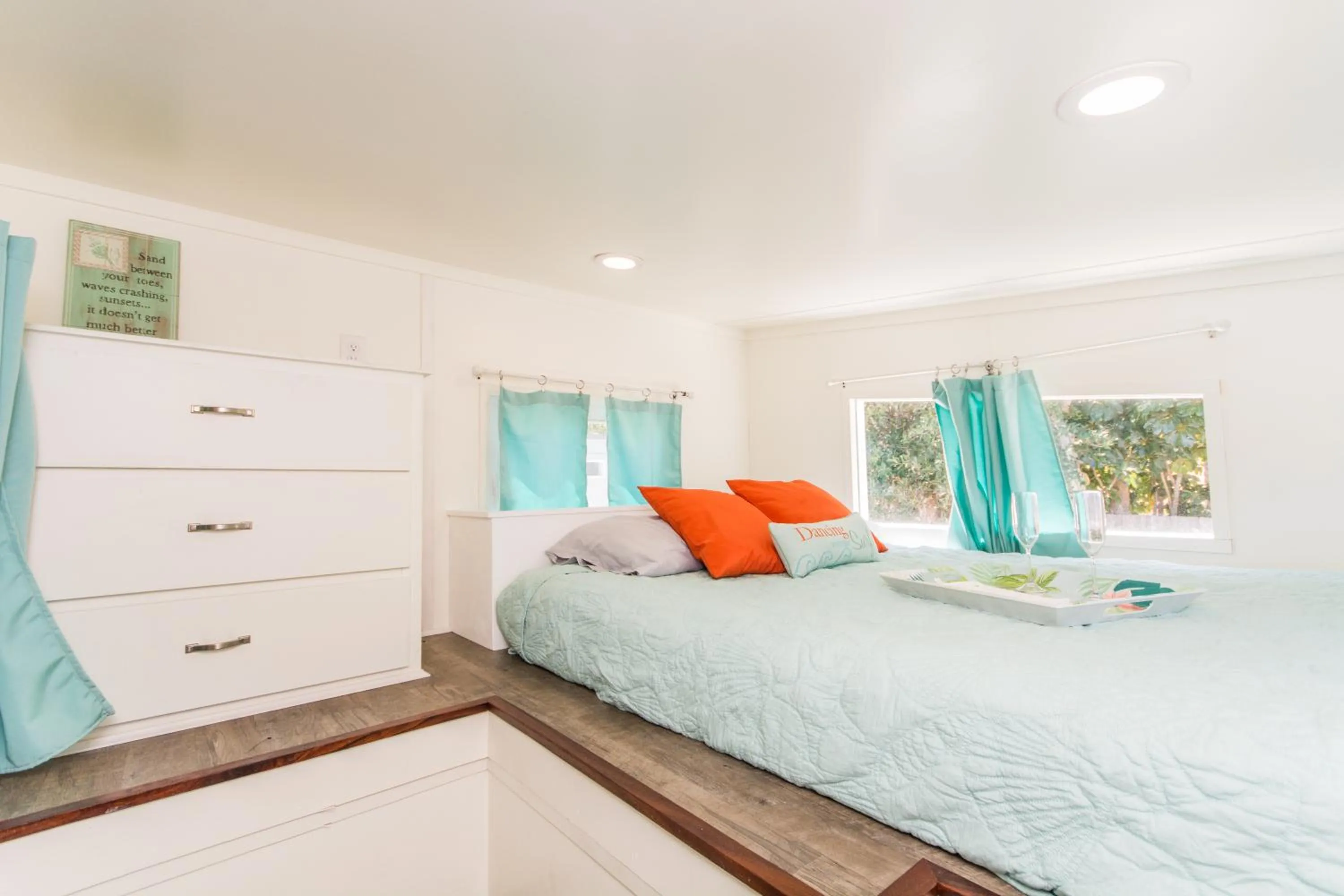 Bed in Tiny House Siesta