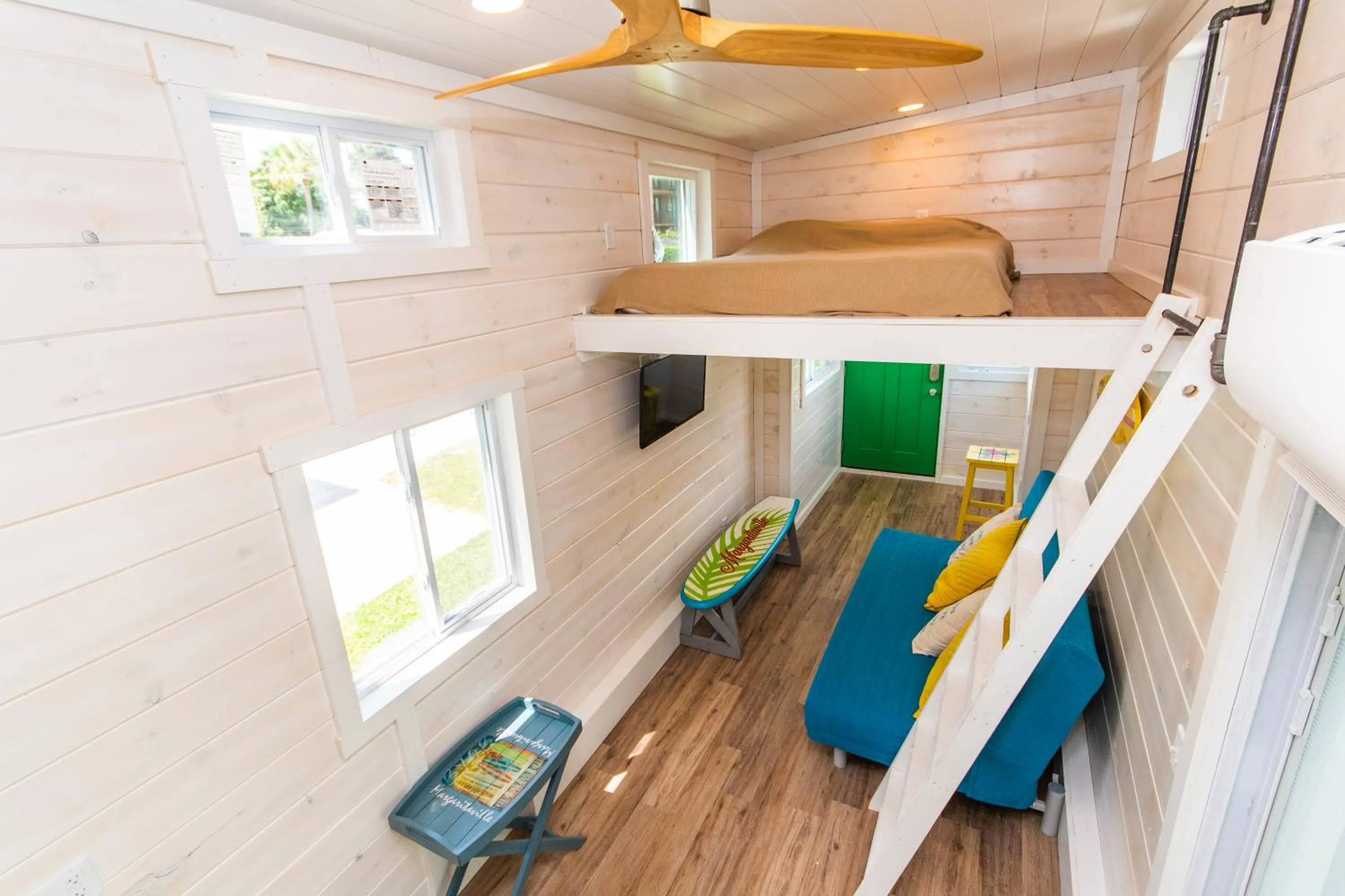 Bed in Tiny House Siesta