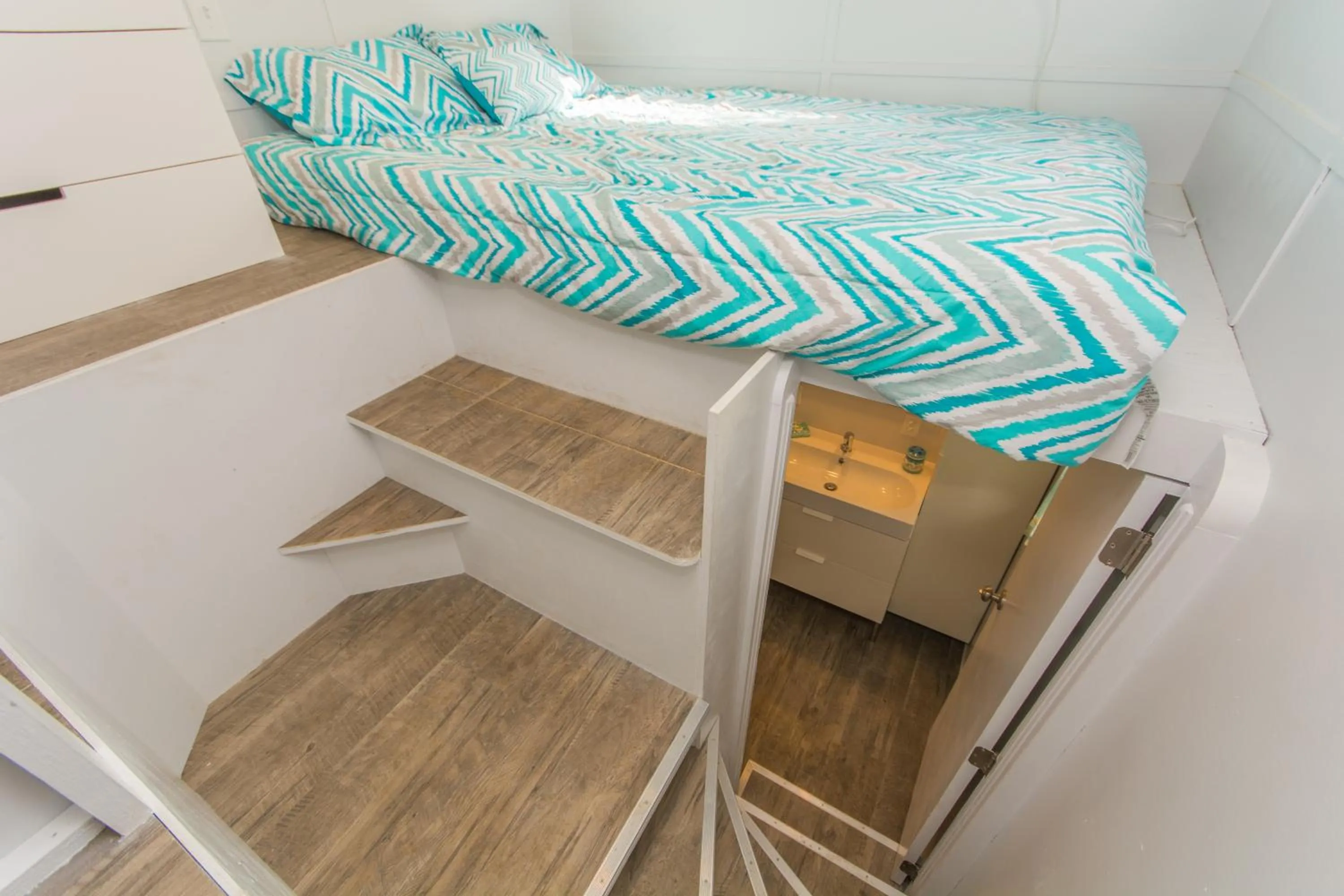 Bed in Tiny House Siesta