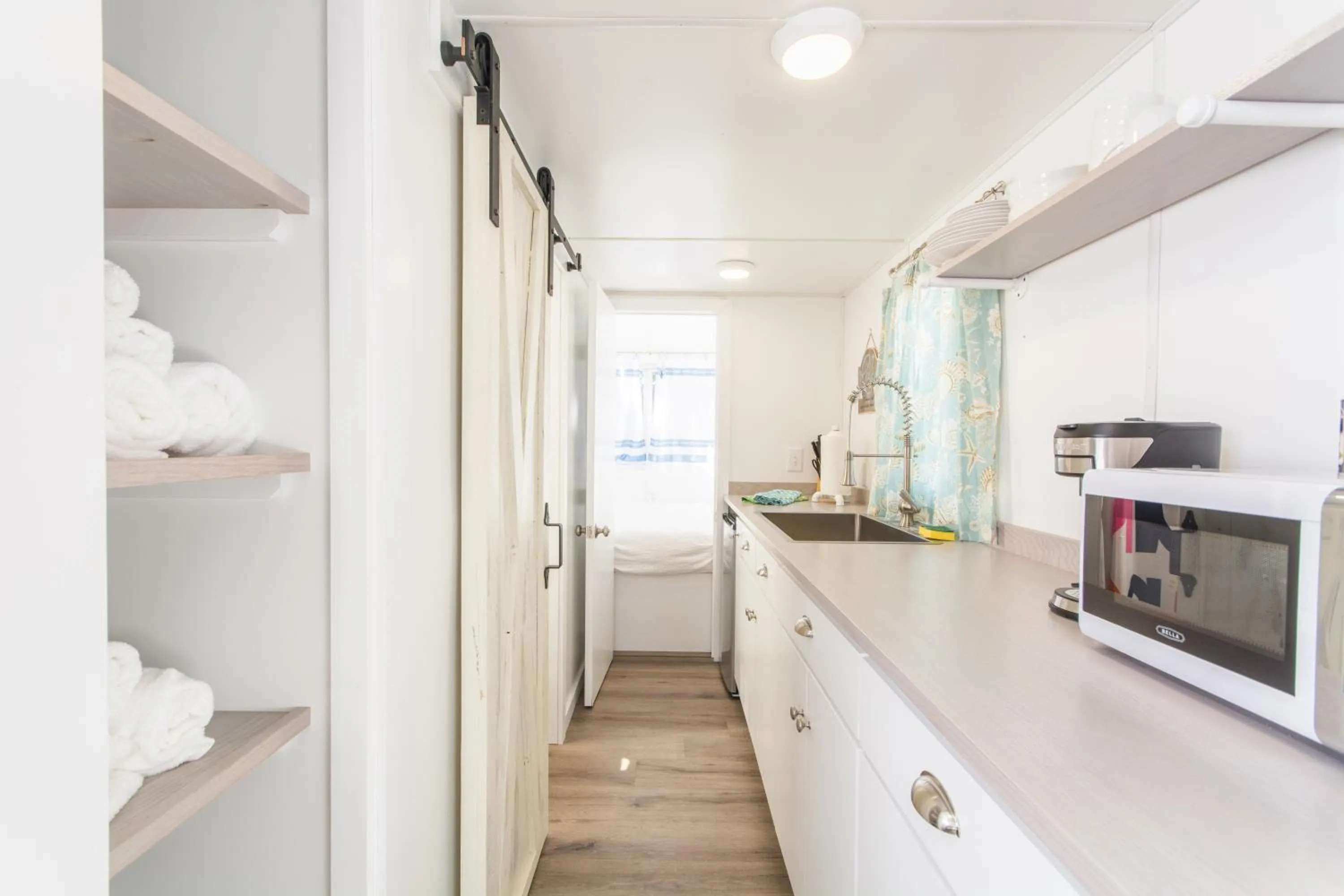 Bed in Tiny House Siesta