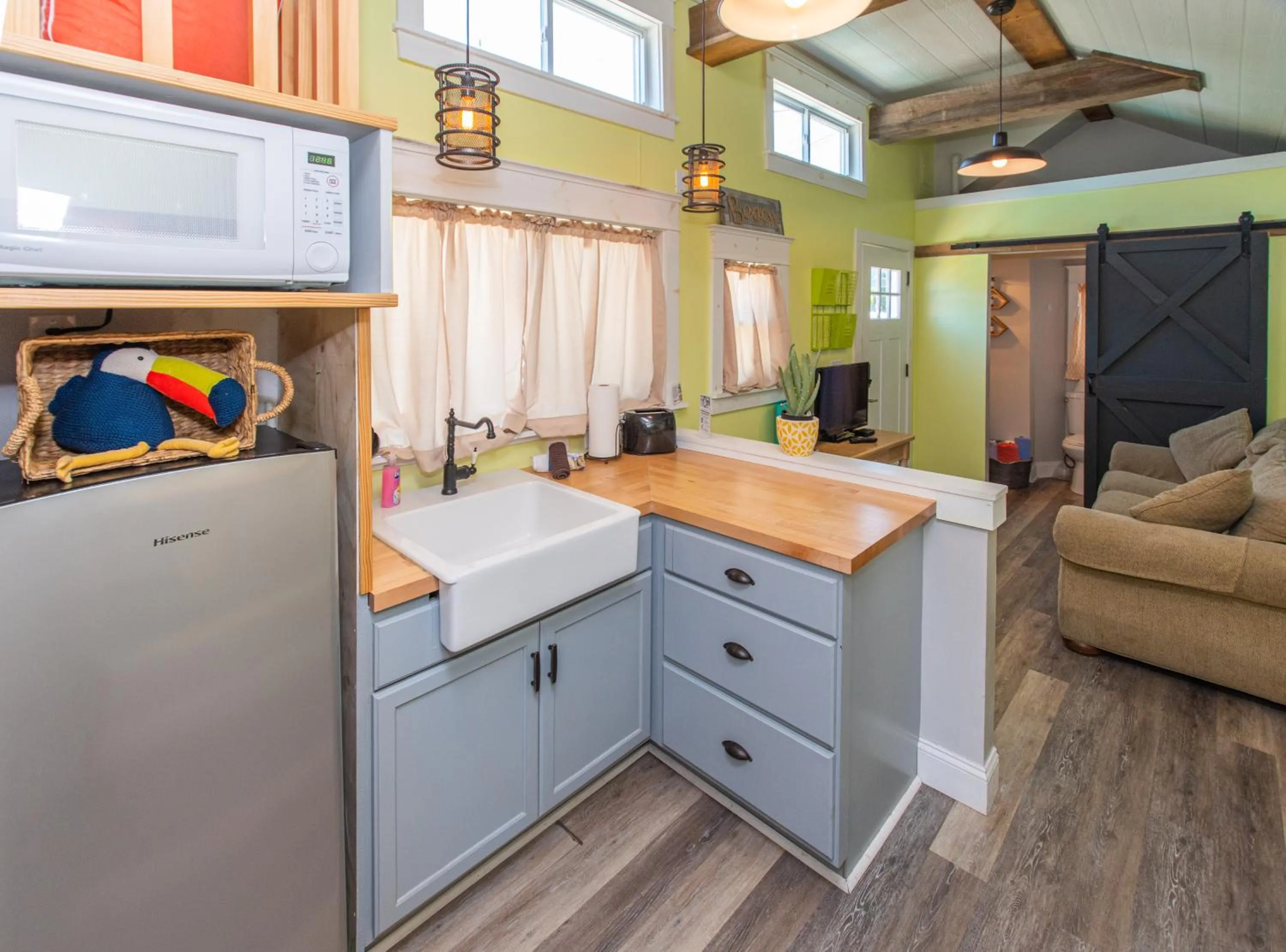 Kitchen or kitchenette in Tiny House Siesta