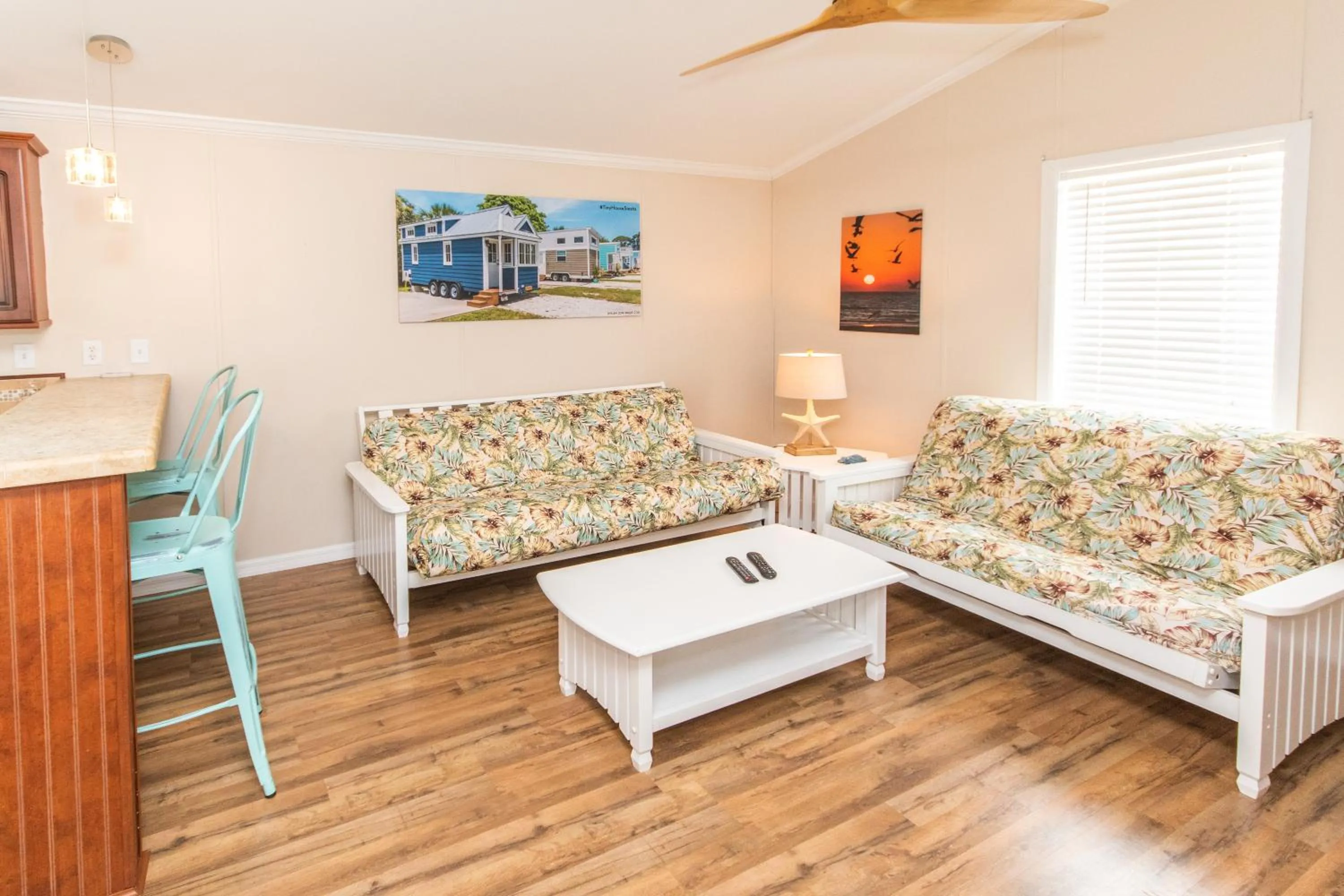 Living room in Tiny House Siesta