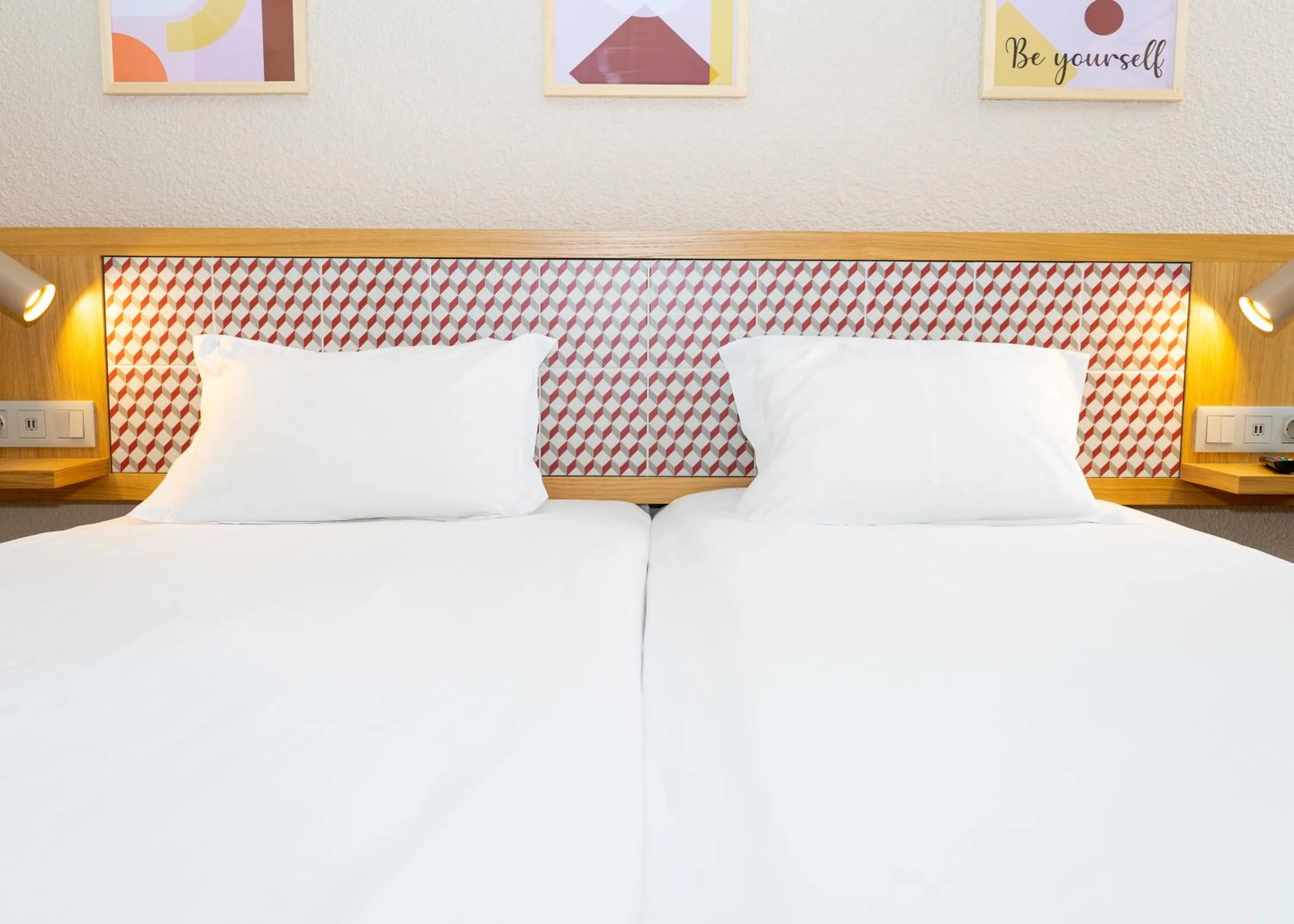 Bed in Flag Hotel Lisboa Oeiras