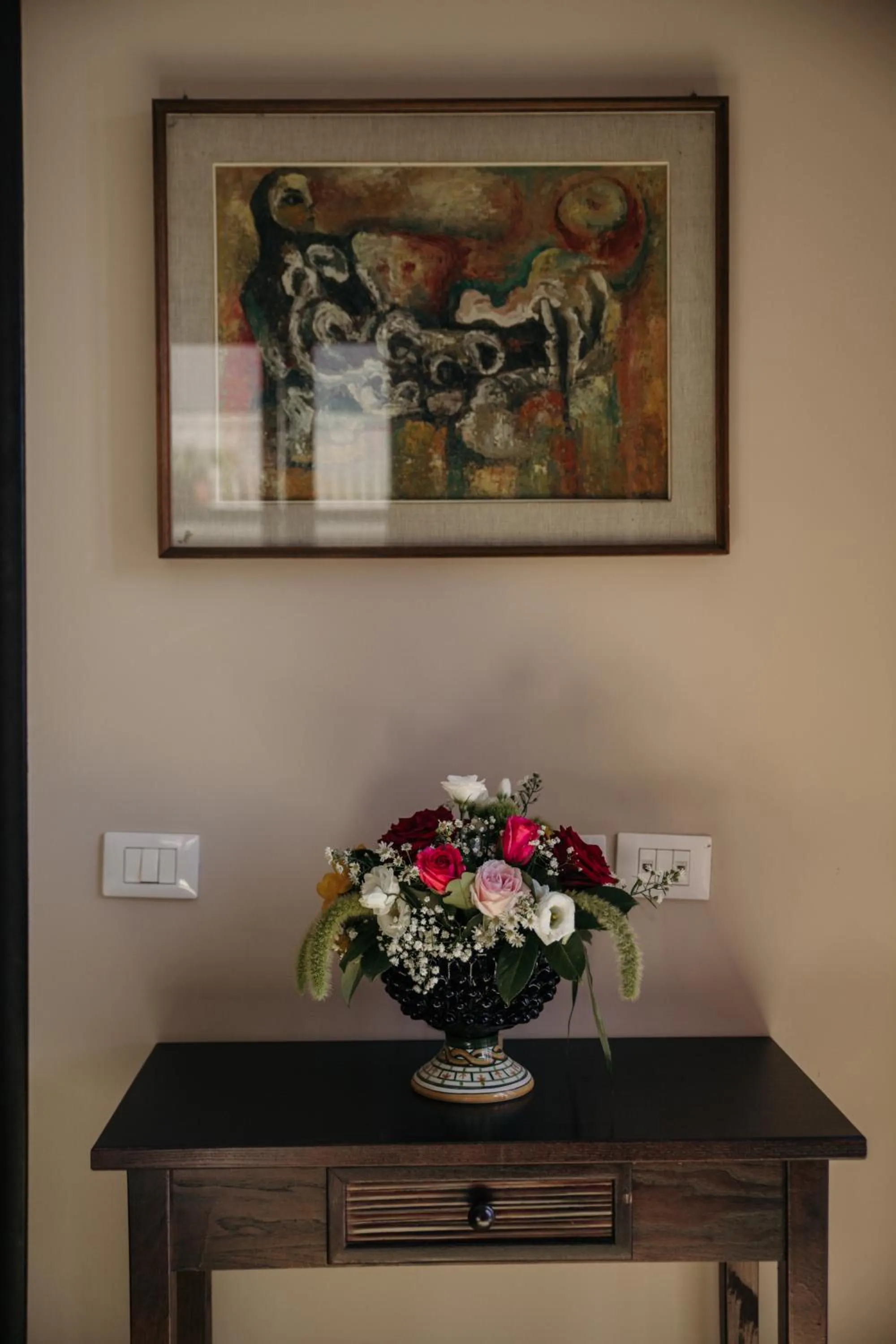 Decorative detail in Le Antiche Colonne