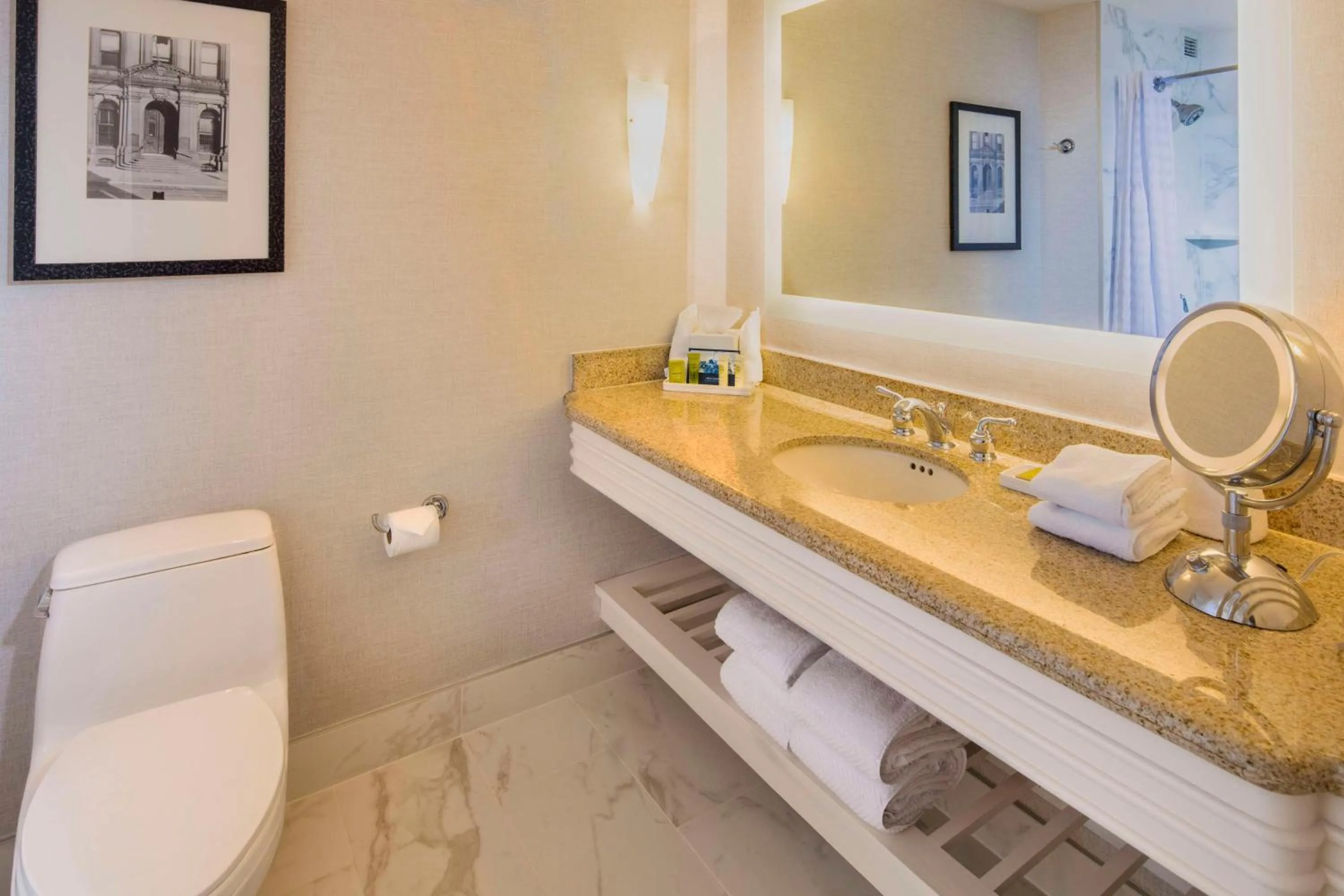 Bathroom in Hilton Philadelphia at Penn's Landing