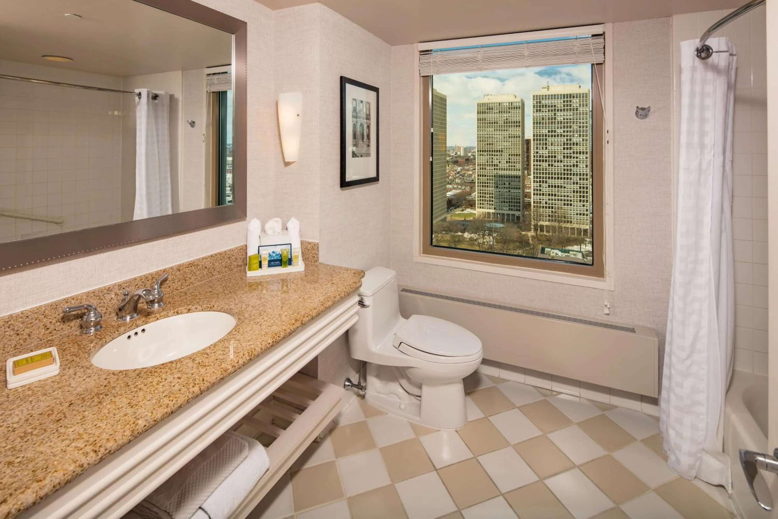 Bathroom in Hilton Philadelphia at Penn's Landing