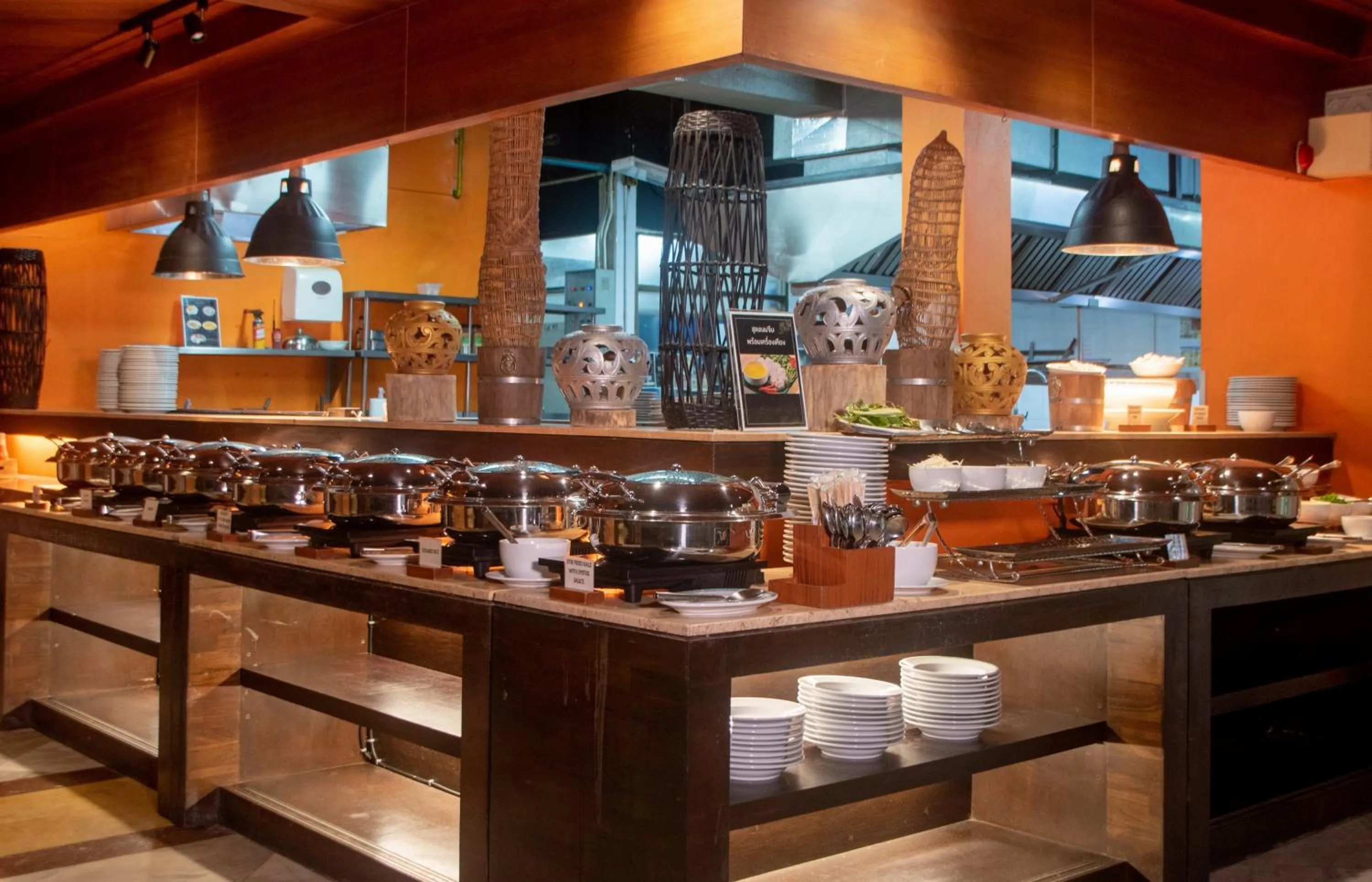 Buffet breakfast in Thavorn Beach Village Resort & Spa Phuket