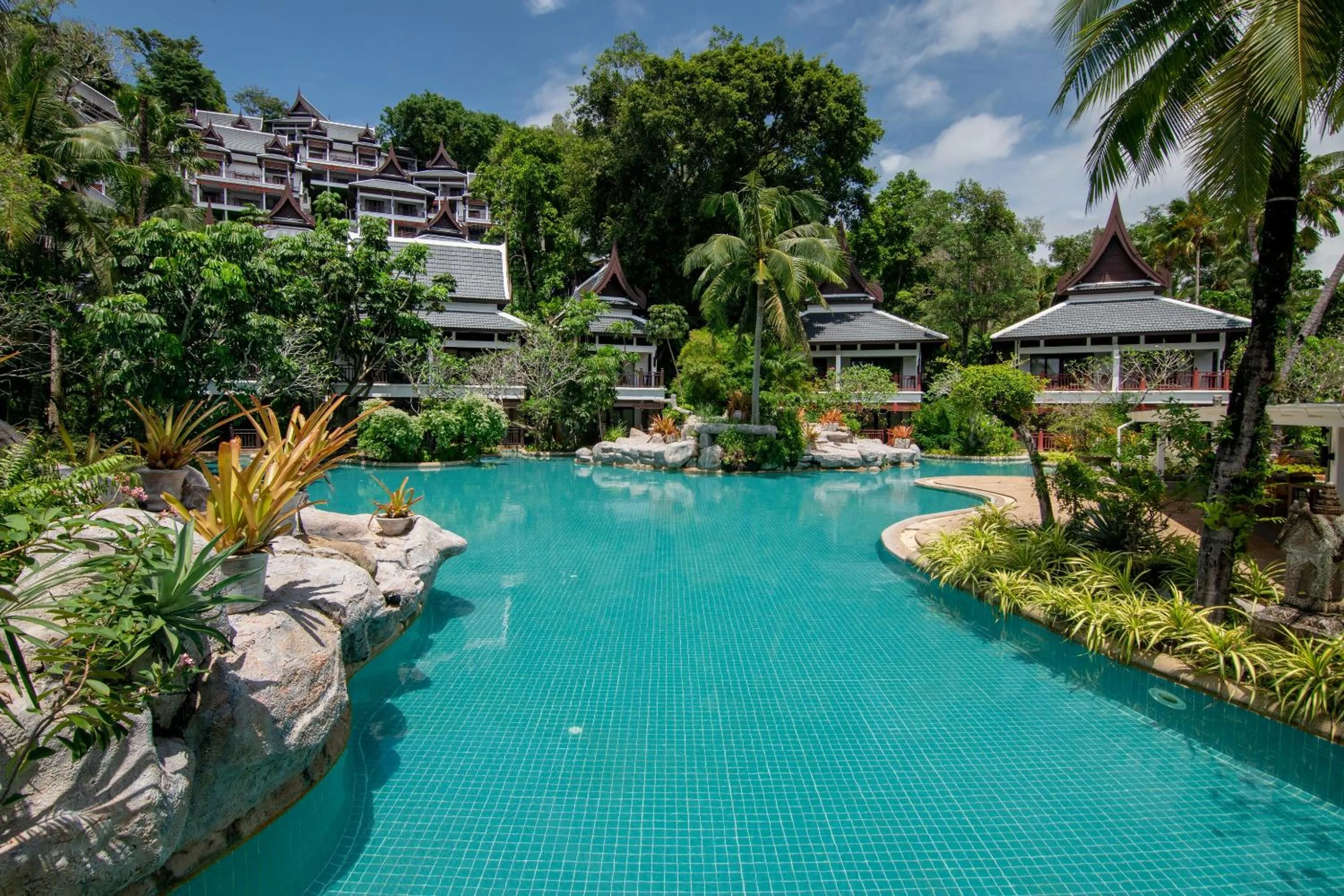 Pool view in Thavorn Beach Village Resort & Spa Phuket