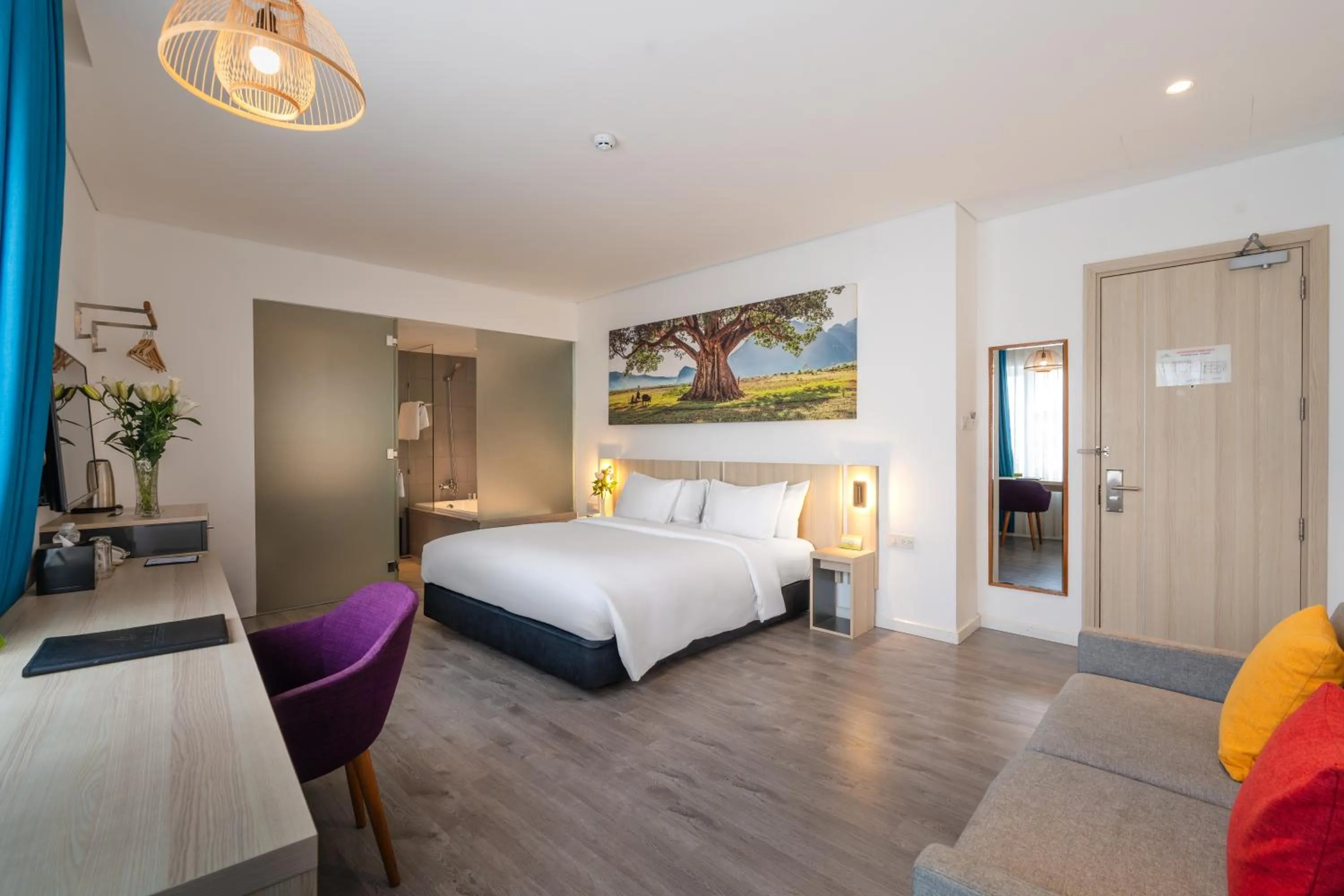 Bed in Liberty Hotel Saigon Greenview