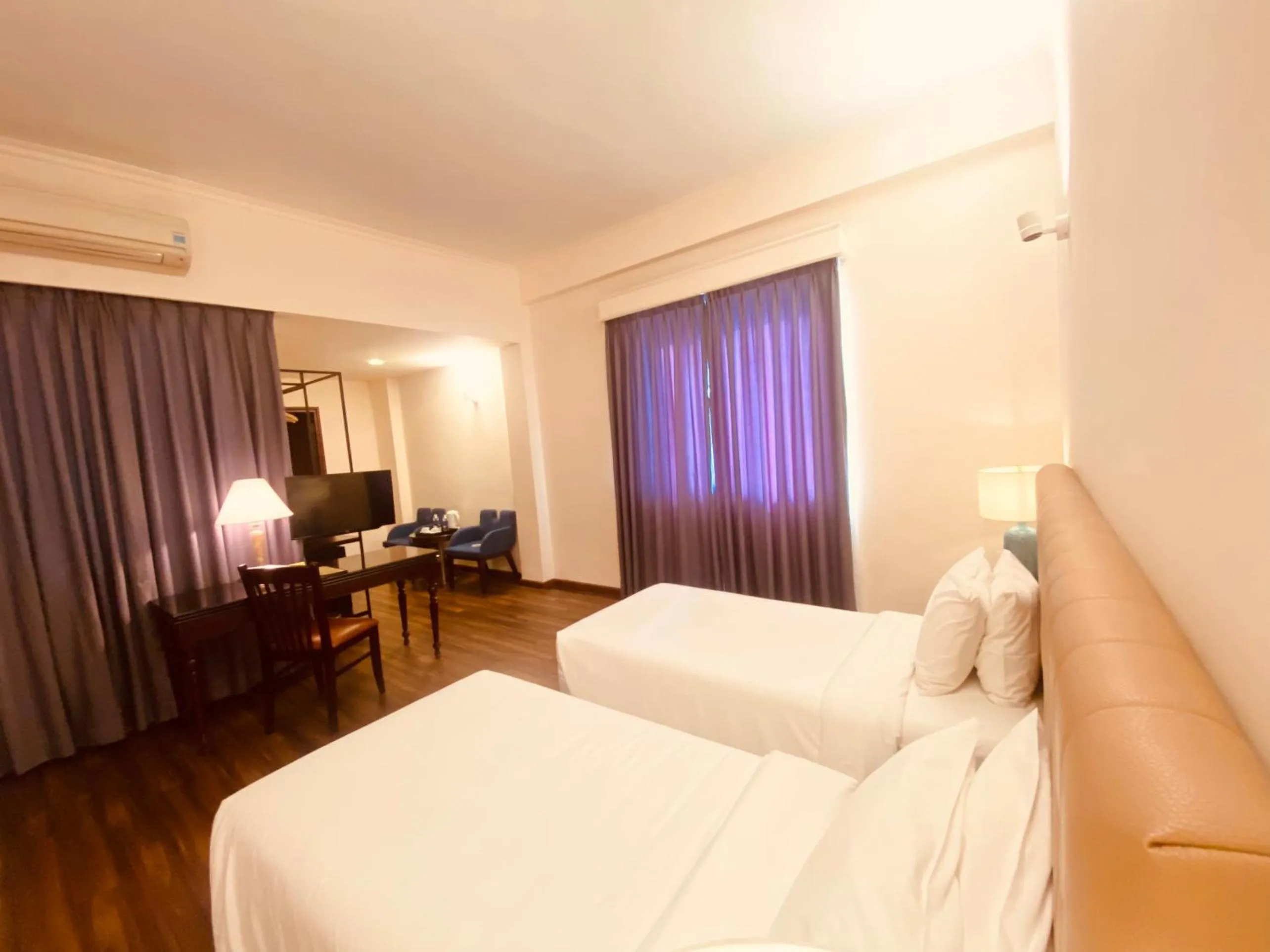 Bed in Liberty 2 Hotel