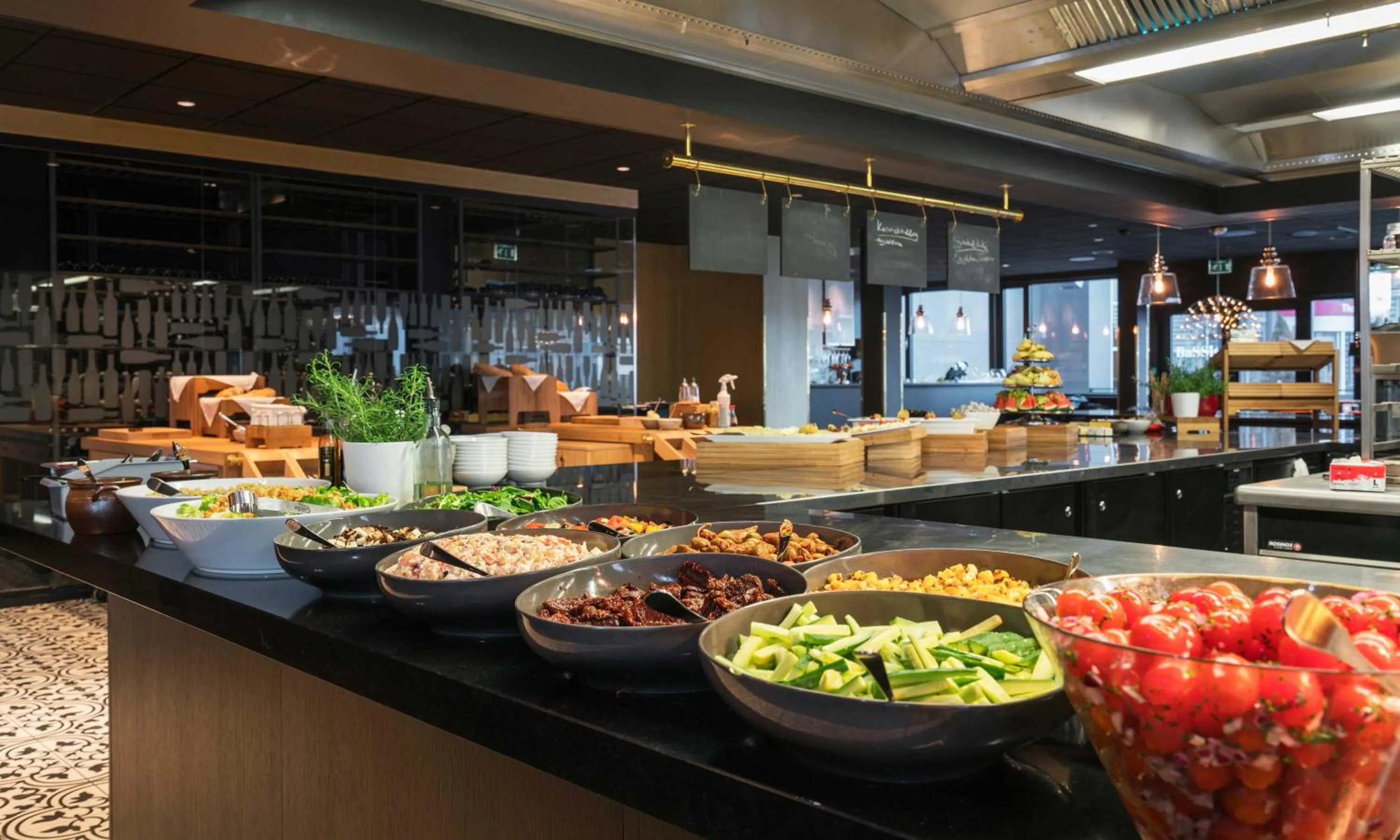 Buffet breakfast in Thon Hotel Oslo Airport