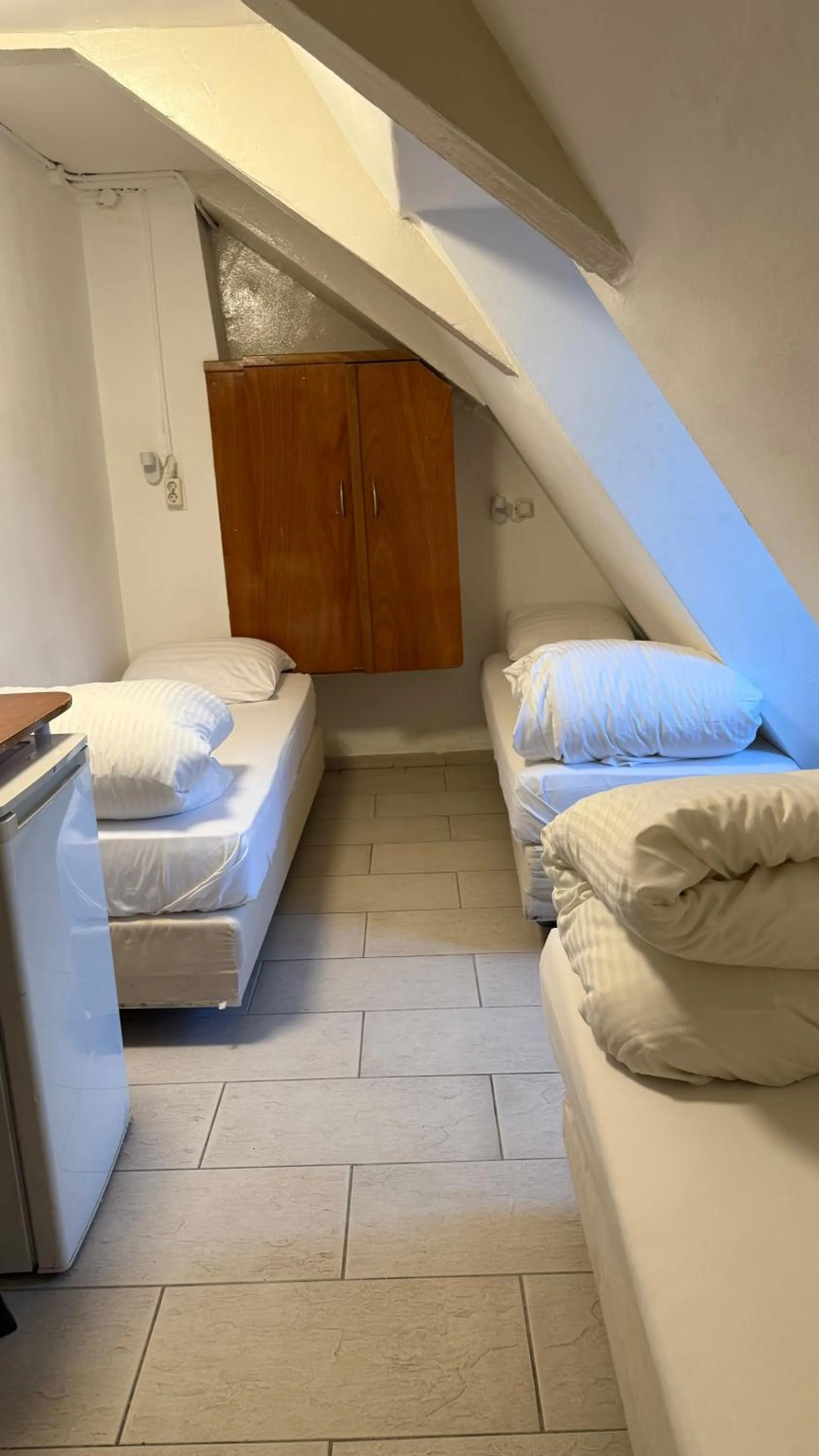 Bed in Hotel Schroder