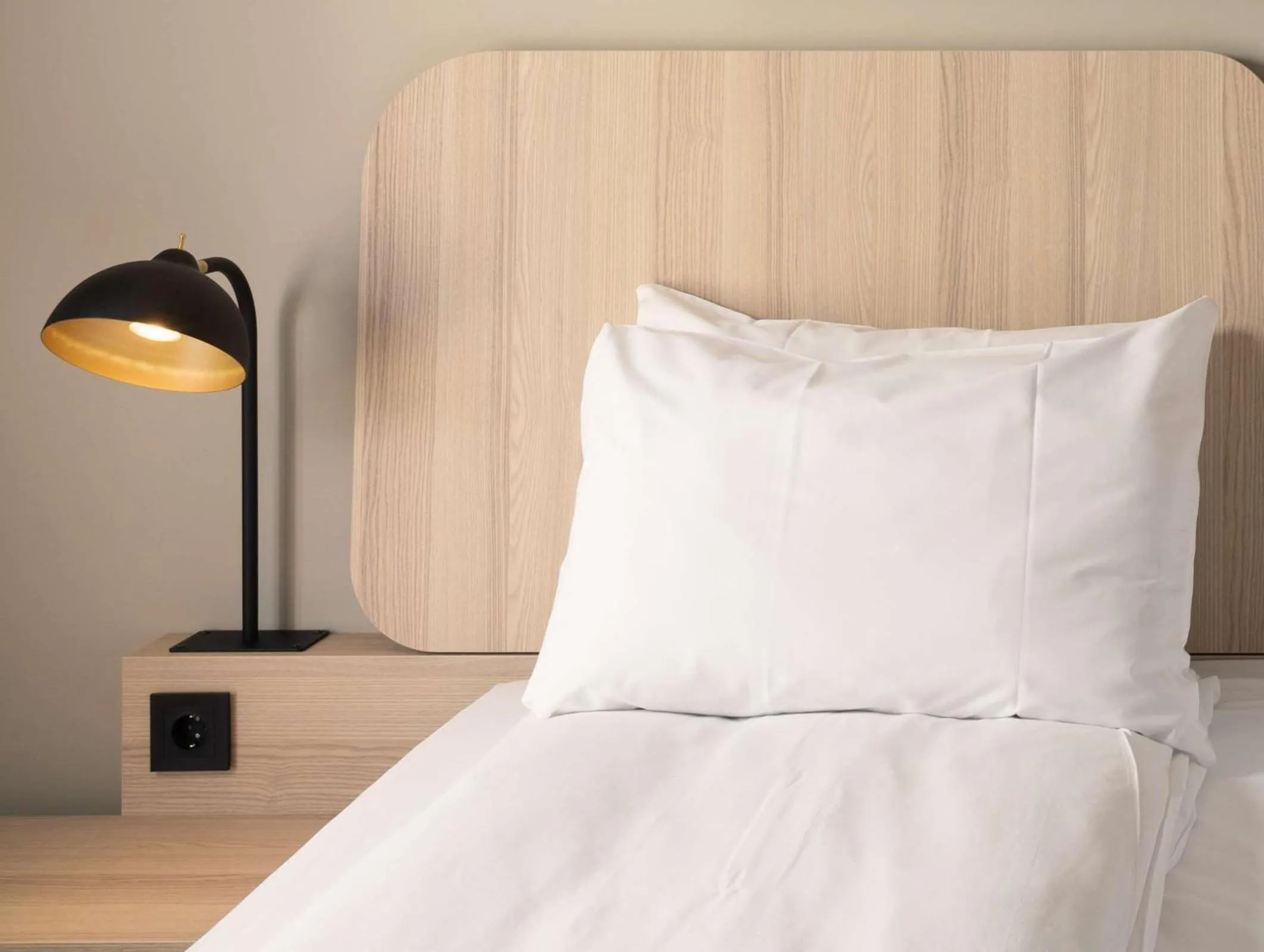 Bedroom, Bed in Scandic Holberg