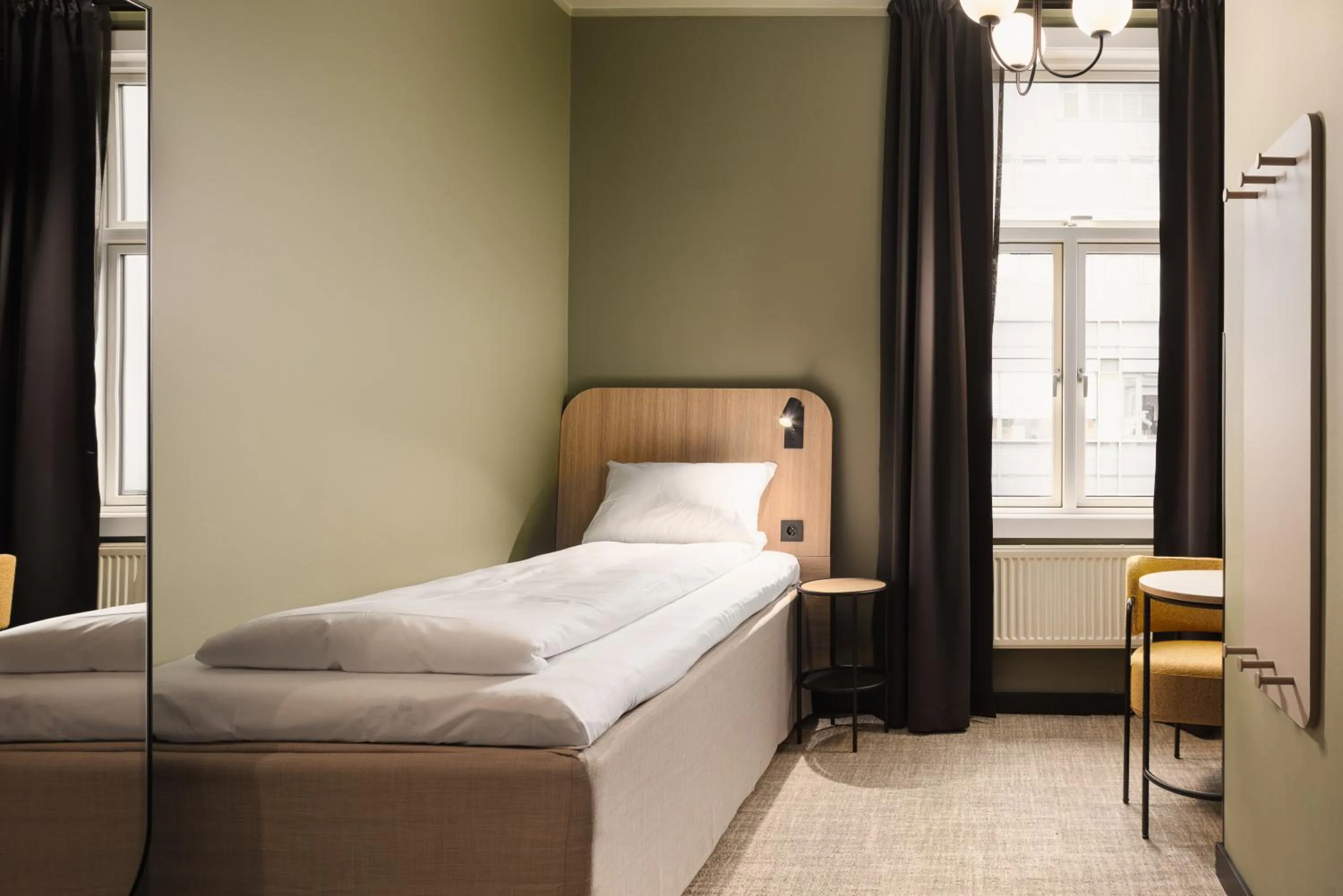 Bedroom, Bed in Scandic Holberg