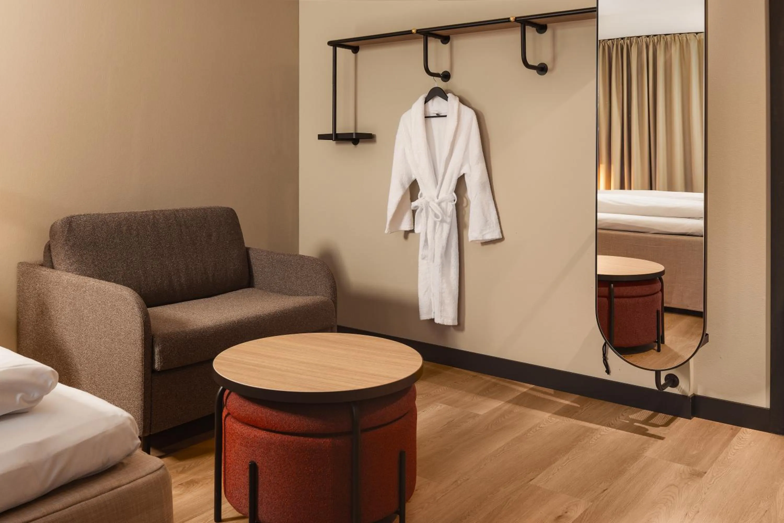 Bedroom, Bed in Scandic Holberg