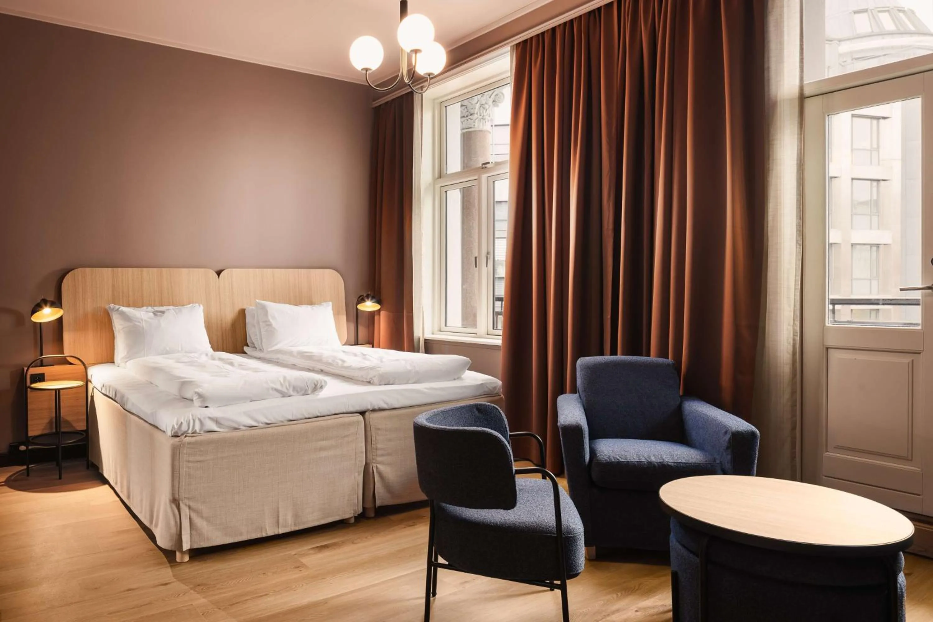 Bedroom, Bed in Scandic Holberg