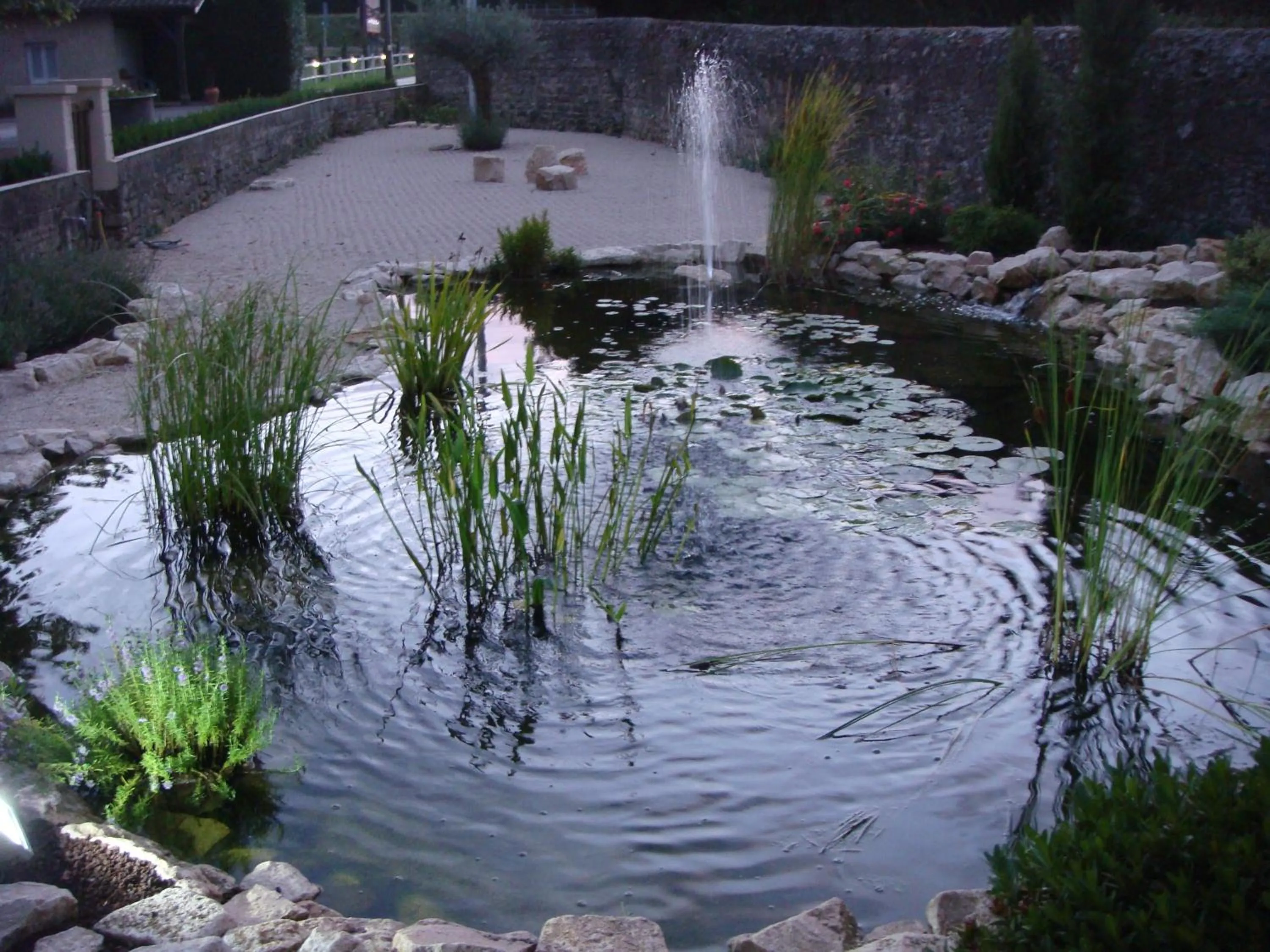 Garden in Logis Hôtel Restaurant La Vieille Ferme, Mâcon Nord