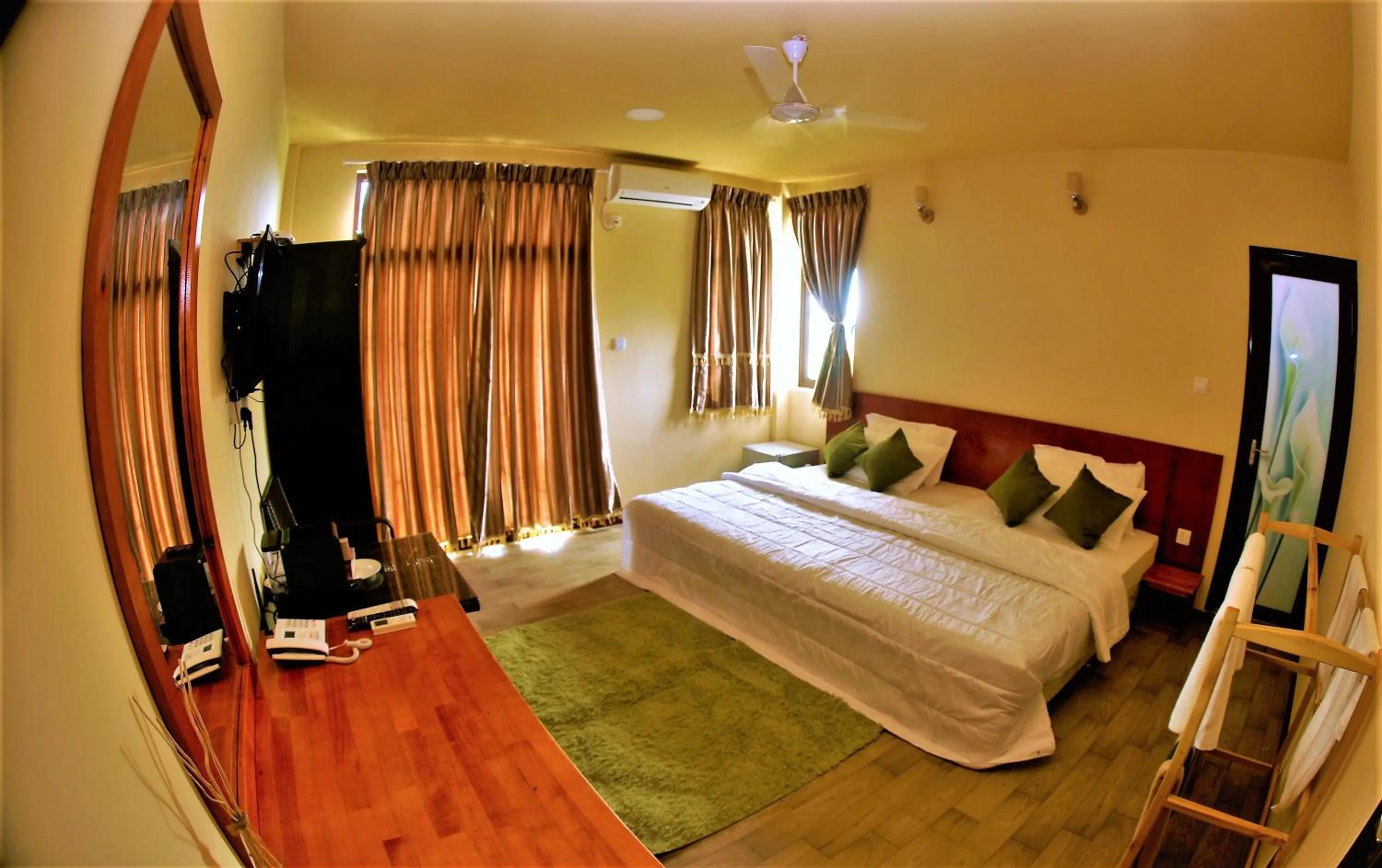 Bed in Annama Lodge and Dive