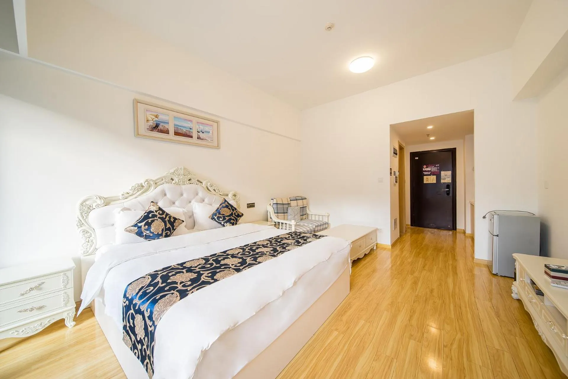 Bed in Guangzhou Laiste ApartHotel Science City Greenland Central Plaza Branch - Free Shuttle Bus to Canton Fair Complex During Canton Fair Period