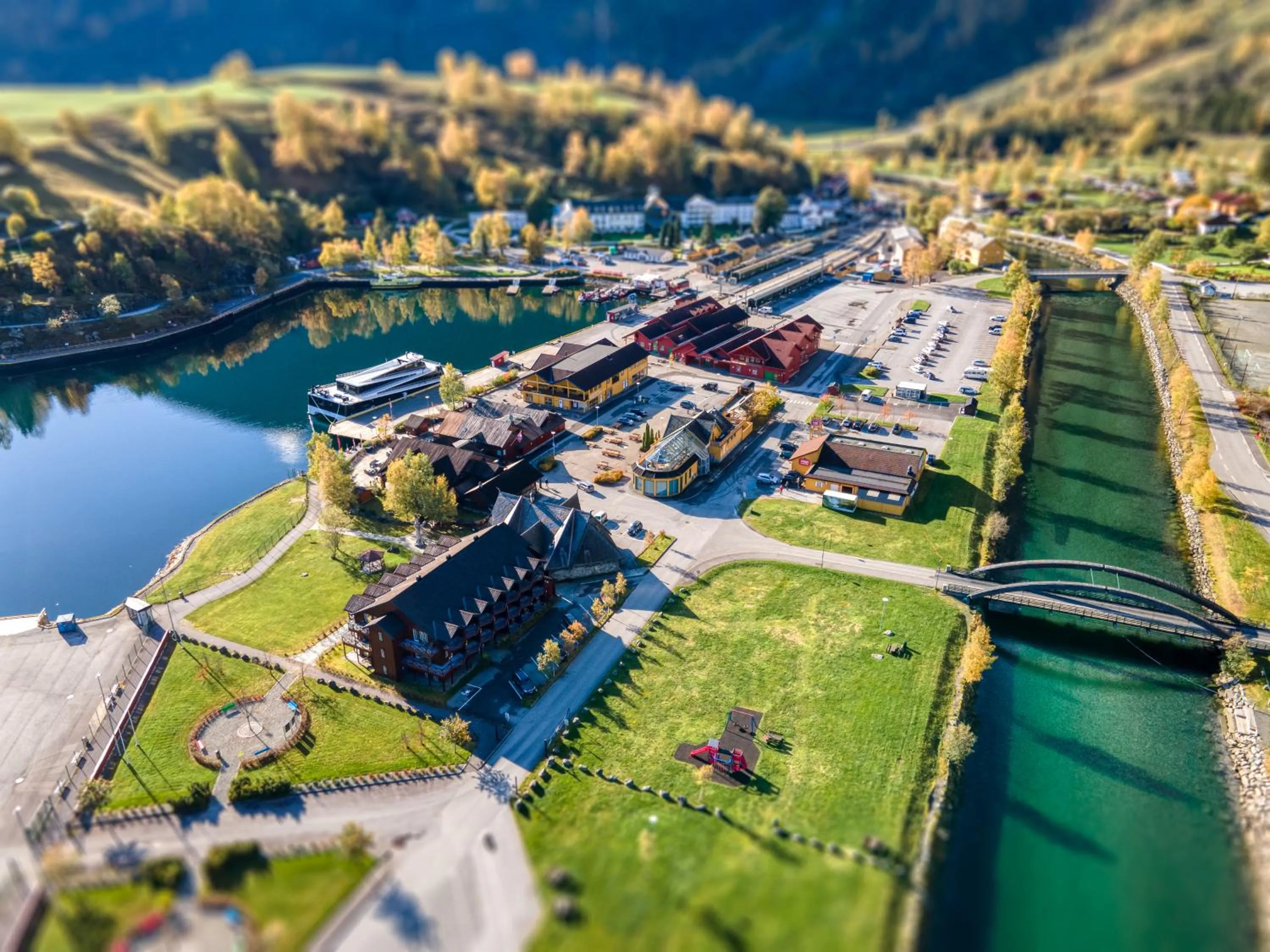 Natural landscape in Flåmsbrygga Hotel